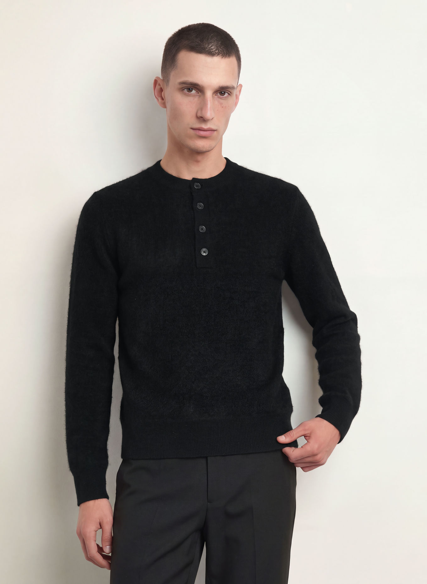 ALLSAINTS WULF Sweater: BLACK