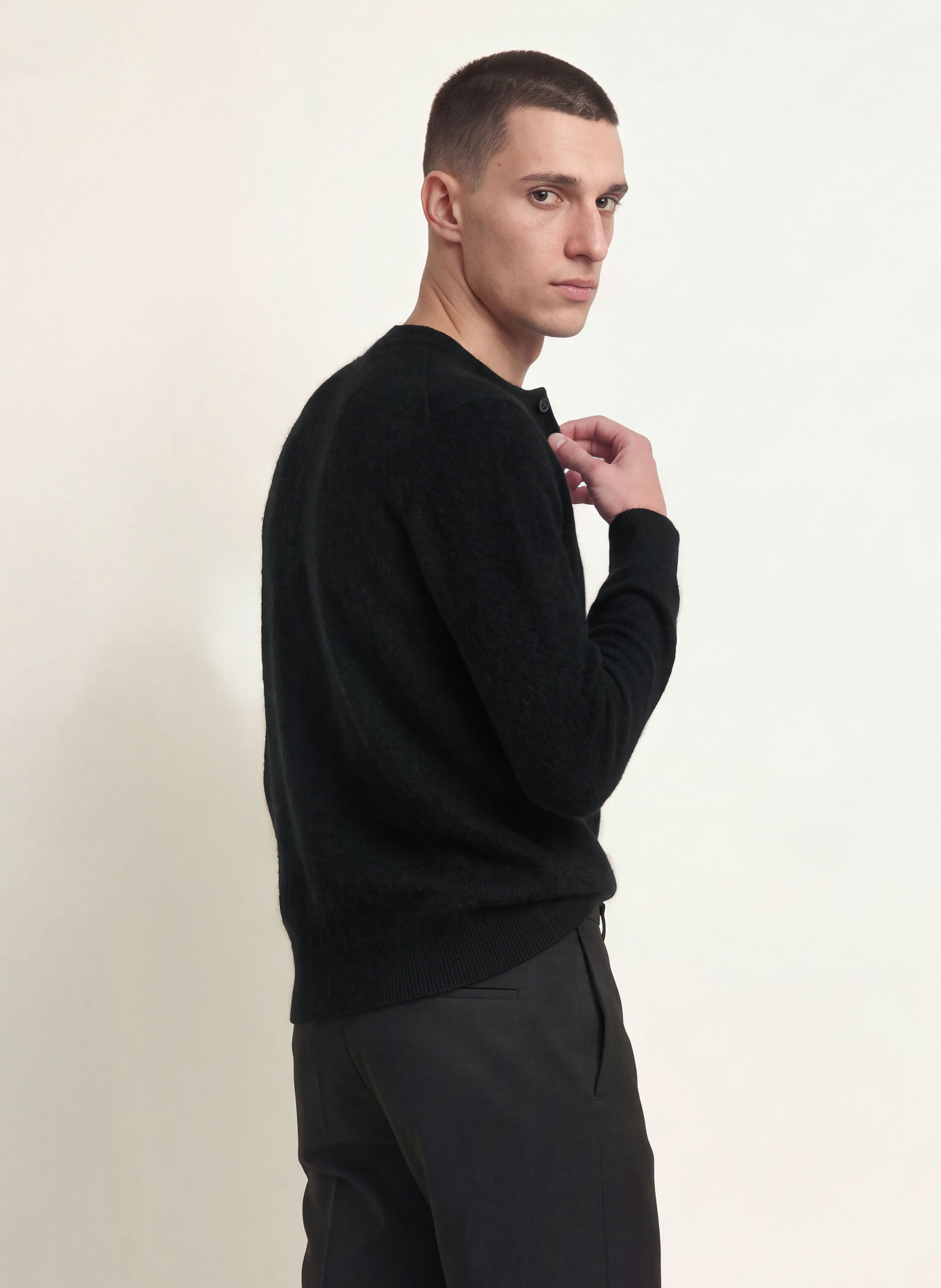ALLSAINTS WULF Sweater: BLACK