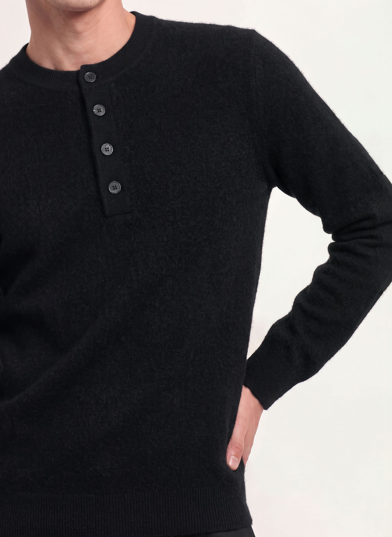 ALLSAINTS WULF Sweater: BLACK