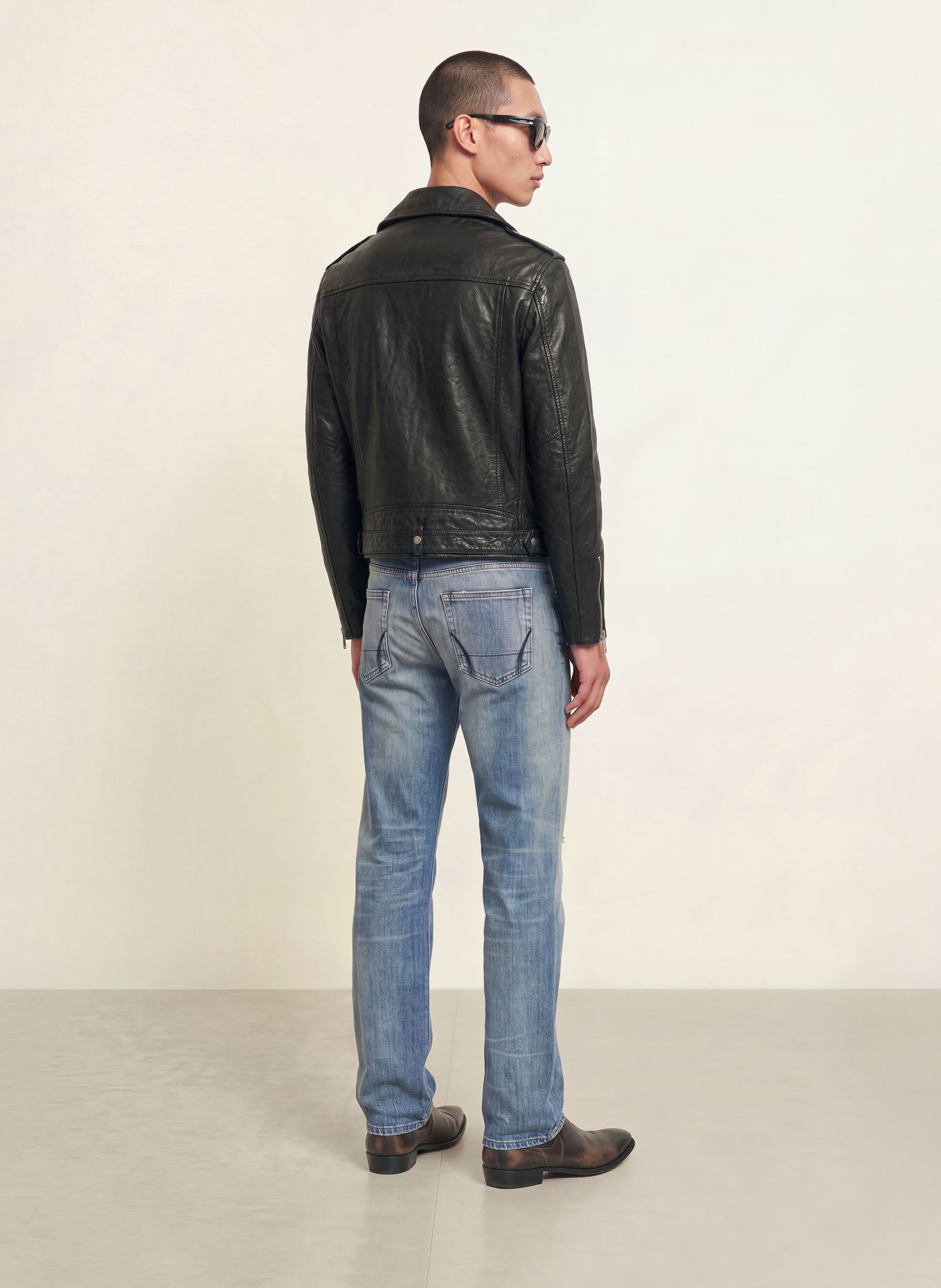 ALLSAINTS Leren jas NEO BIKER: ZWART