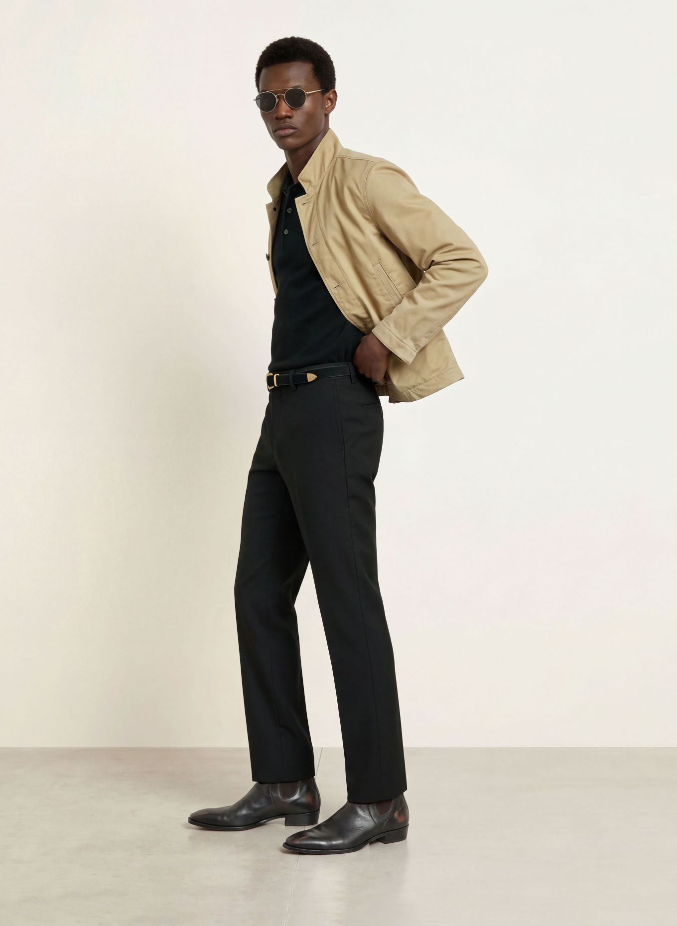 ALLSAINTS Hose BLUNT Tailored Fit: SCHWARZ