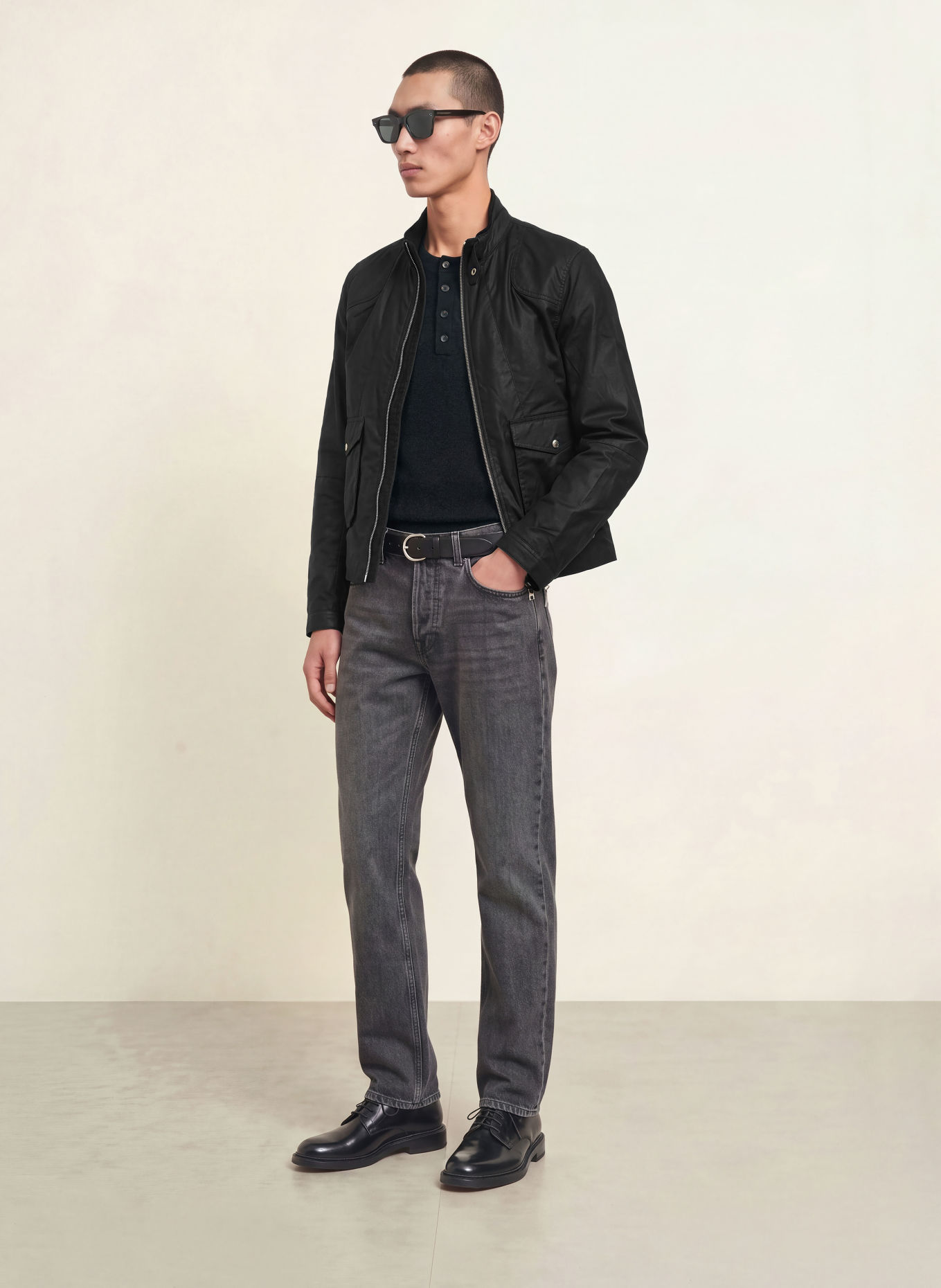 ALLSAINTS Overjacket KIRK: SCHWARZ