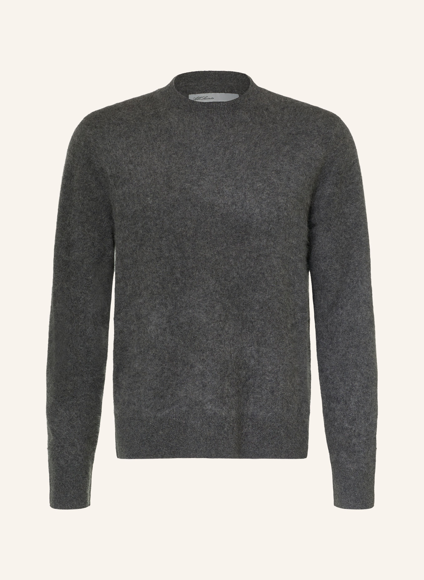 ALLSAINTS WULF CREW Sweater: DARK GRAY