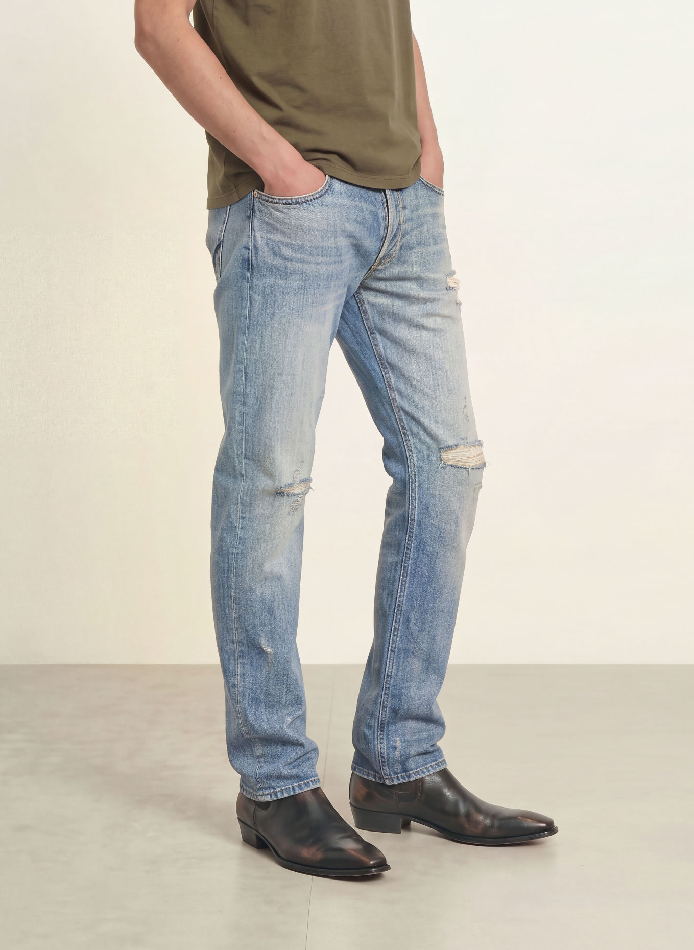 ALLSAINTS Jean slim droit: 10310 DESTROY INDIGO