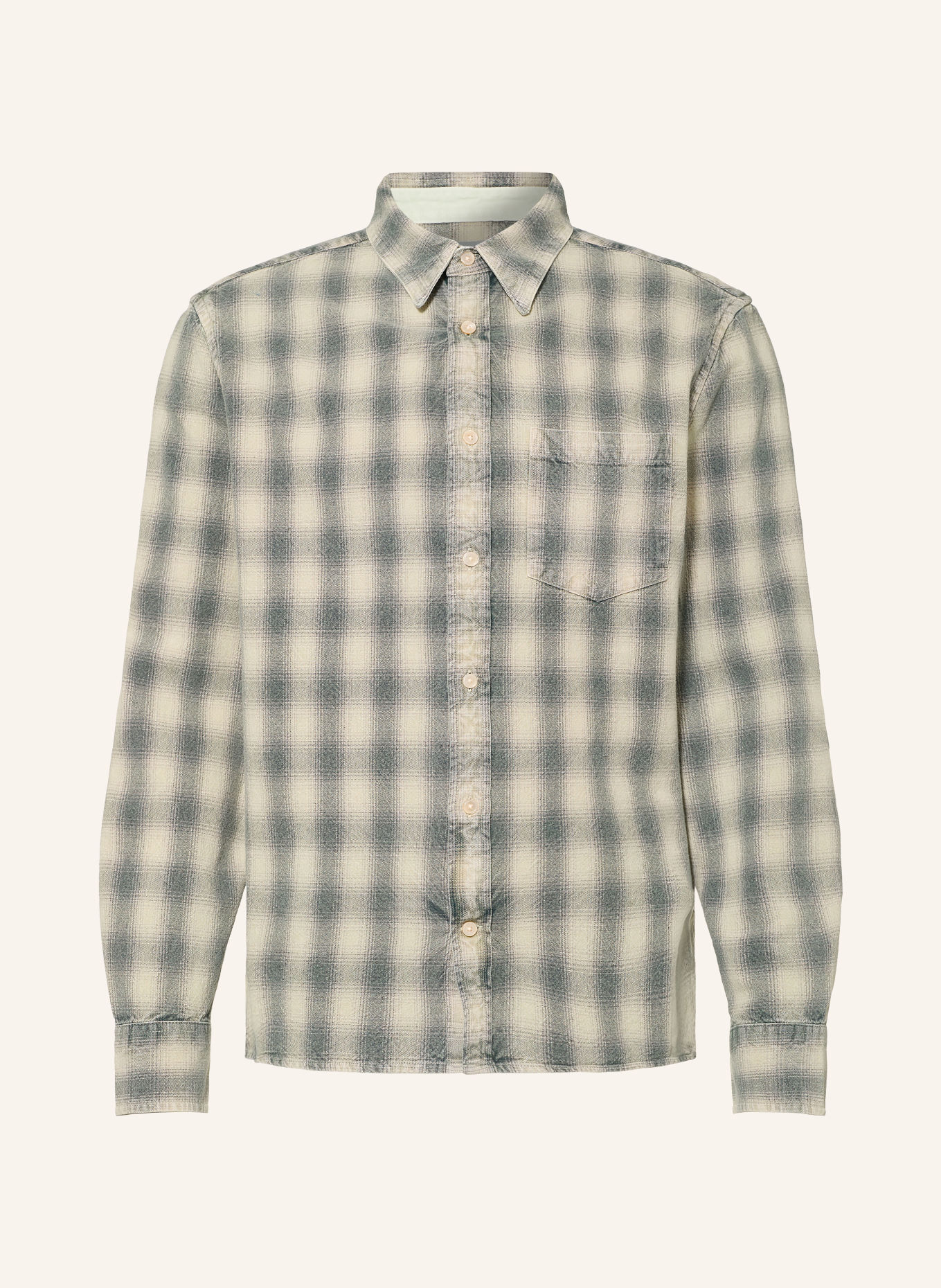 ALLSAINTS Hemd BOWER Extra Slim Fit: GRAU / HELLGRAU