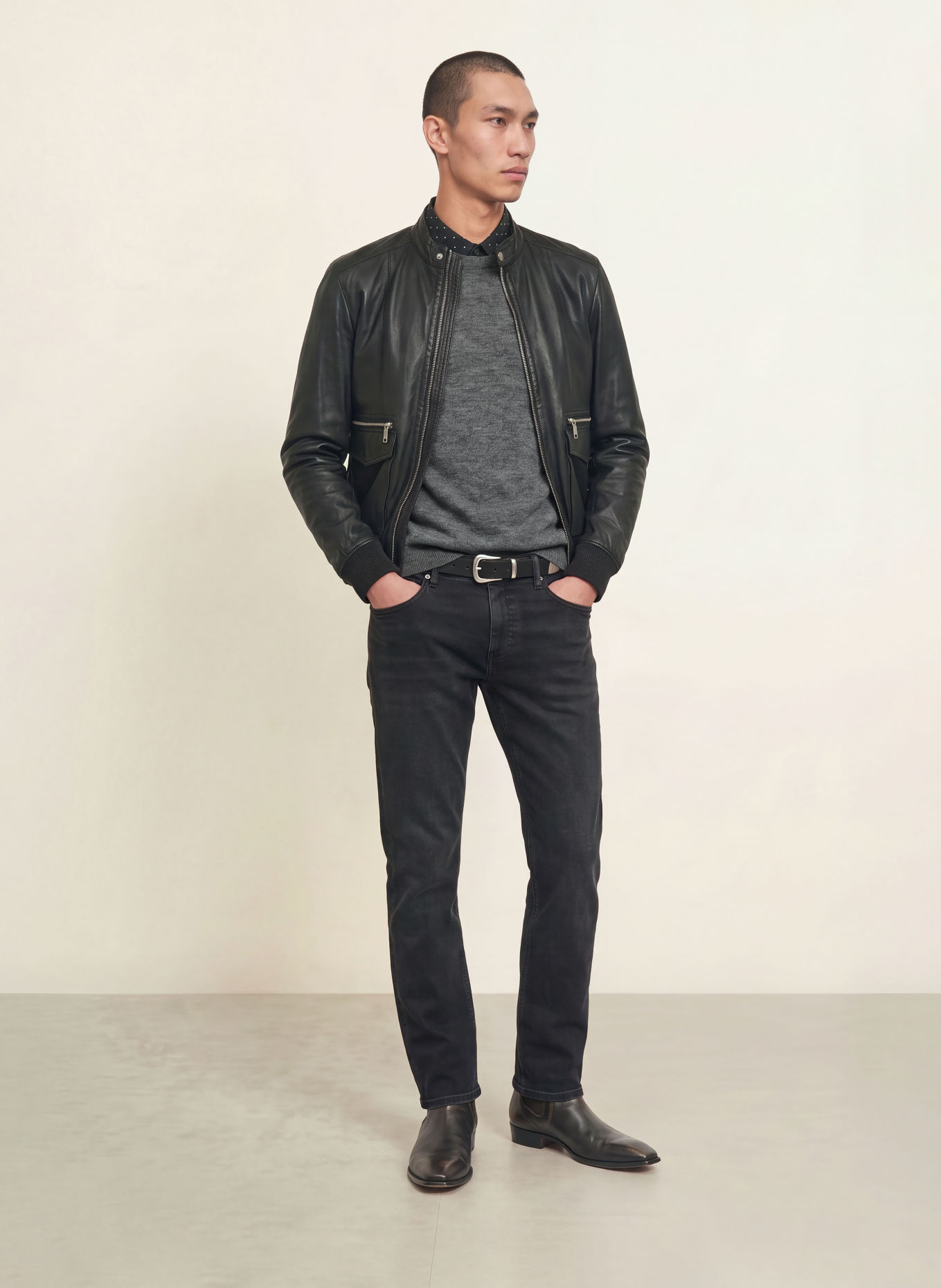 ALLSAINTS Pullover SOREN mit Alpaka: GRAU