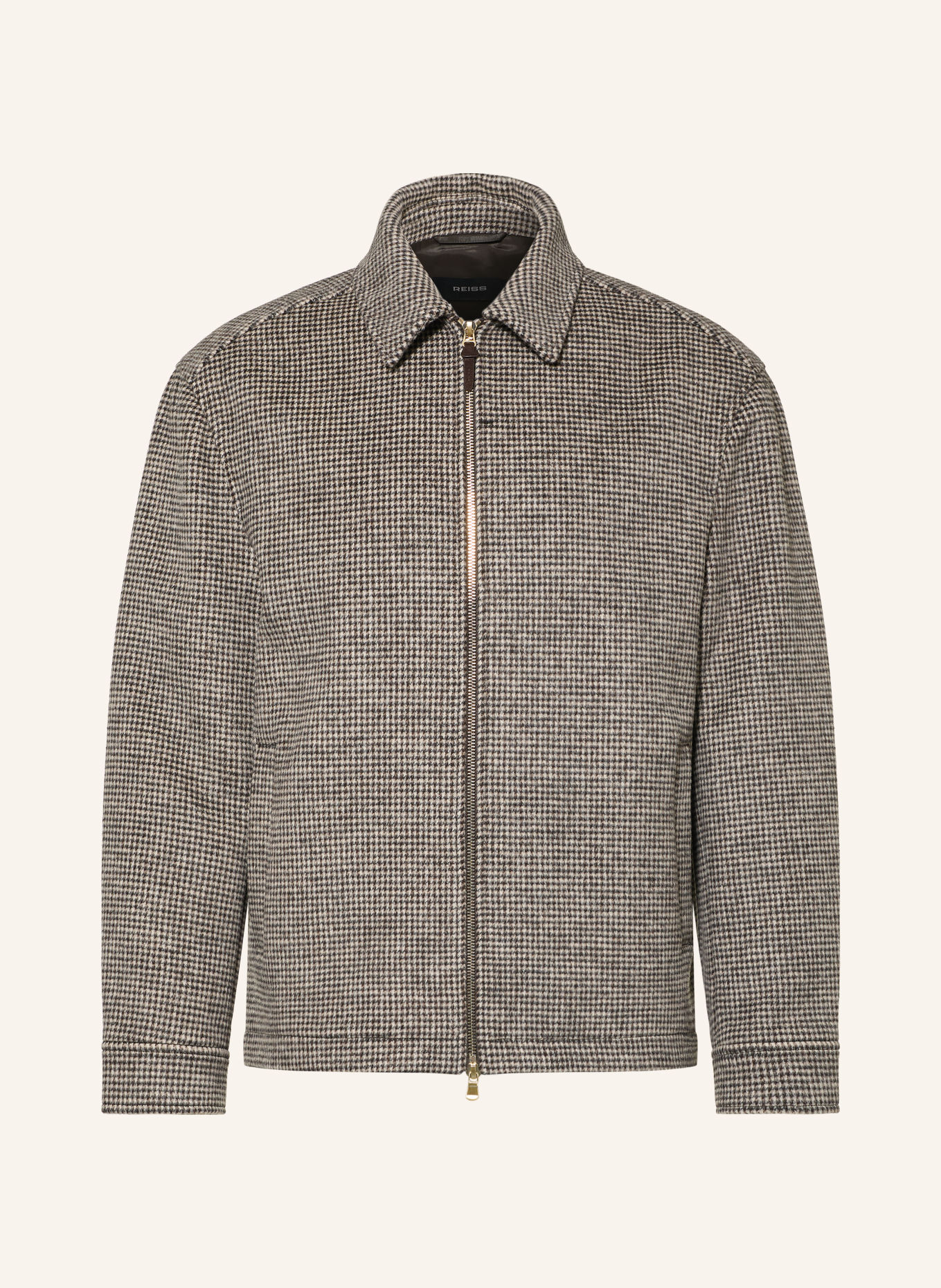 REISS Overjacket PETROV: HELLBRAUN / TAUPE / DUNKELGRAU