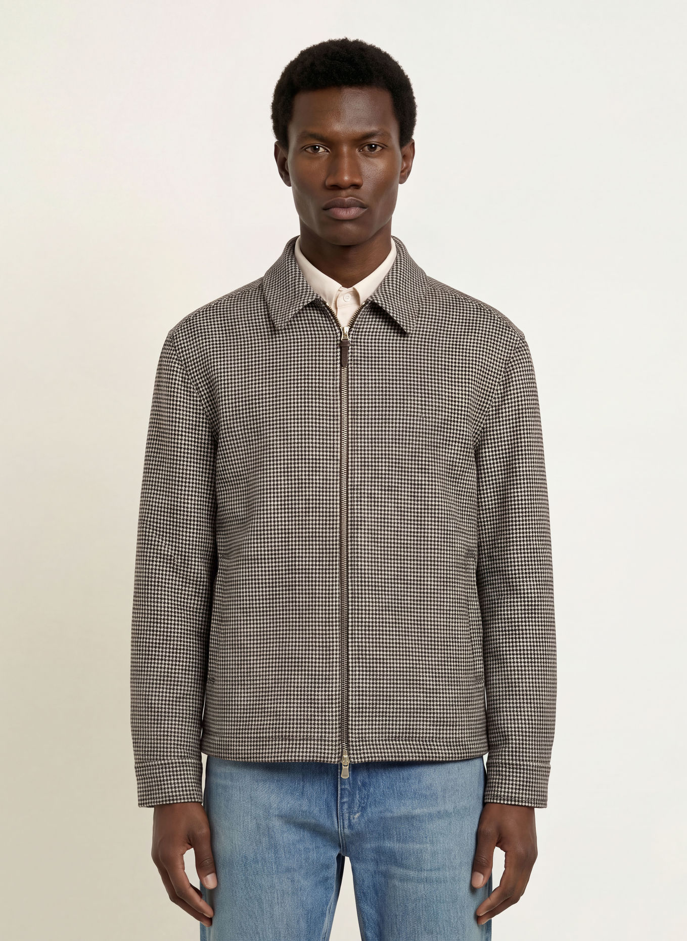 REISS Overjacket PETROV: HELLBRAUN / TAUPE / DUNKELGRAU