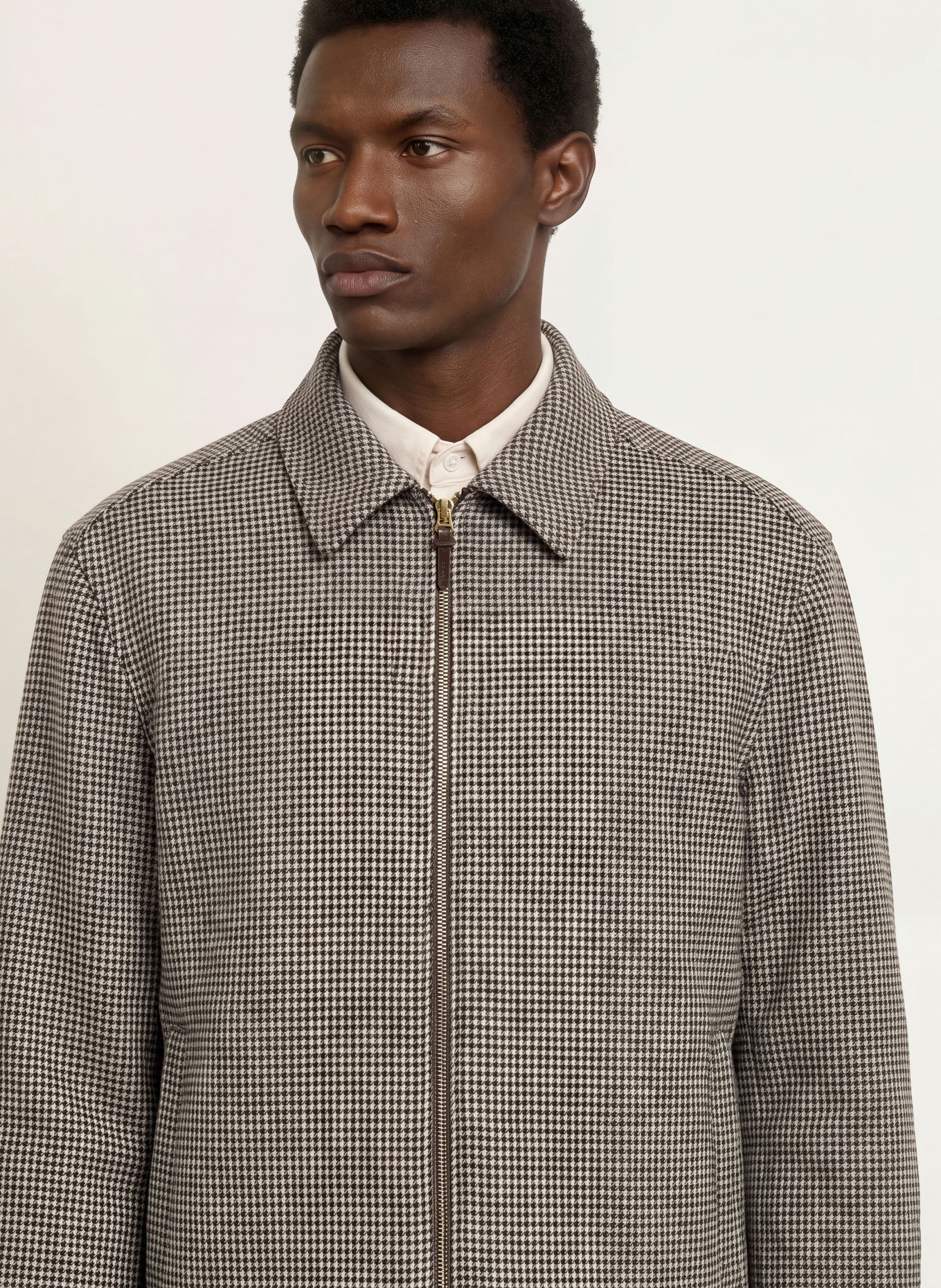 REISS Overjacket PETROV: HELLBRAUN / TAUPE / DUNKELGRAU