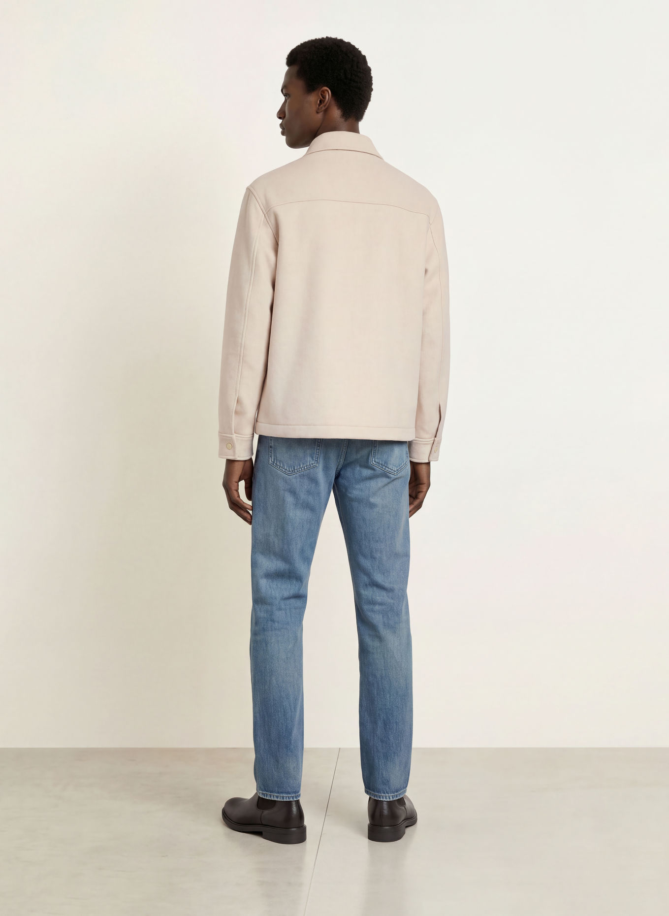 REISS Overshirt FOLEY: HELLBRAUN