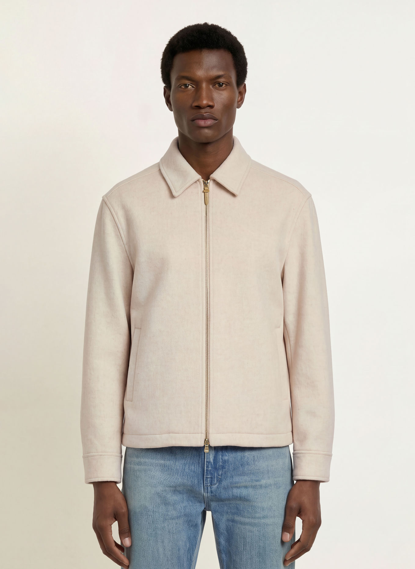 REISS Overshirt FOLEY: HELLBRAUN