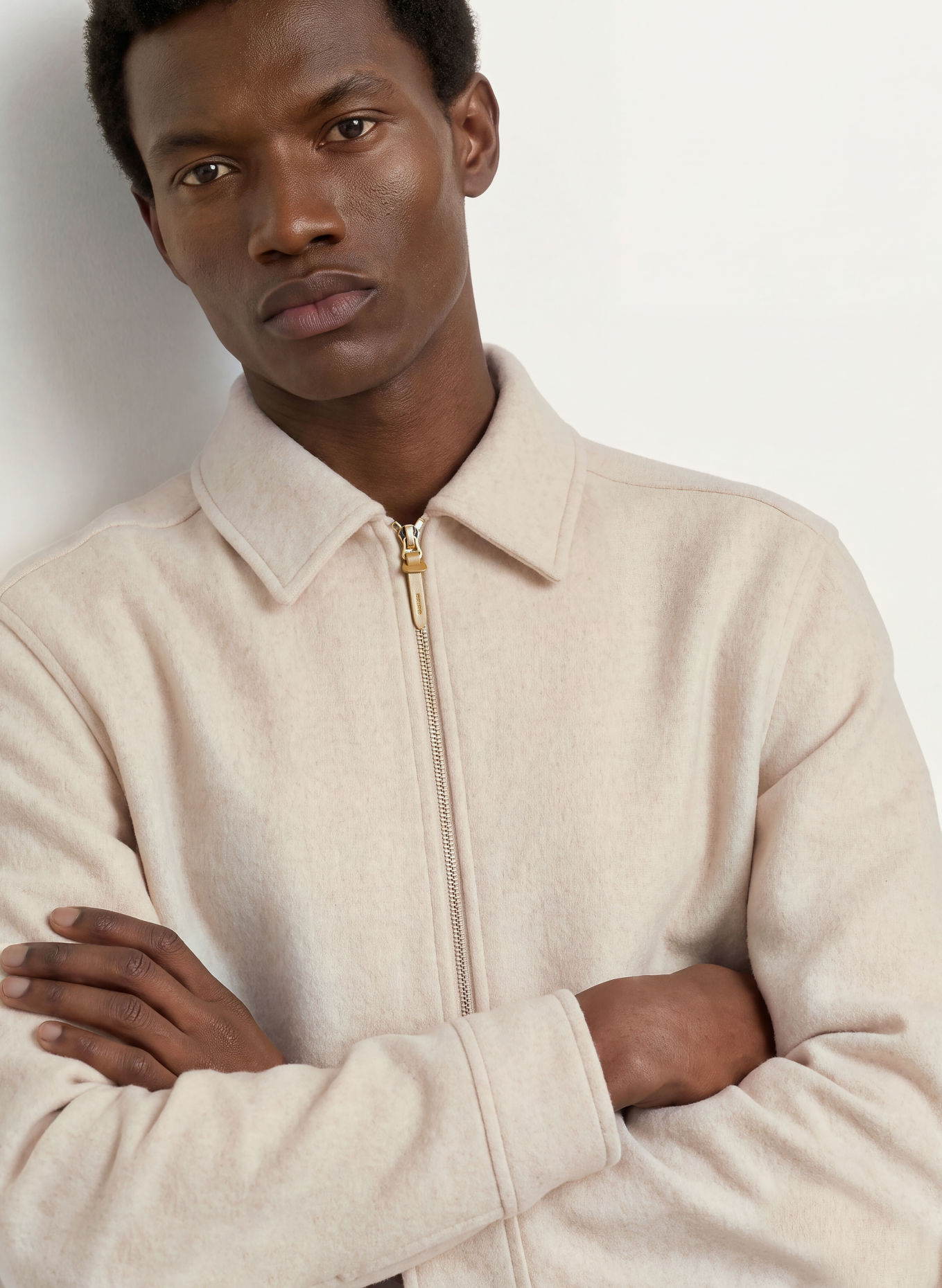 REISS Overshirt FOLEY: HELLBRAUN