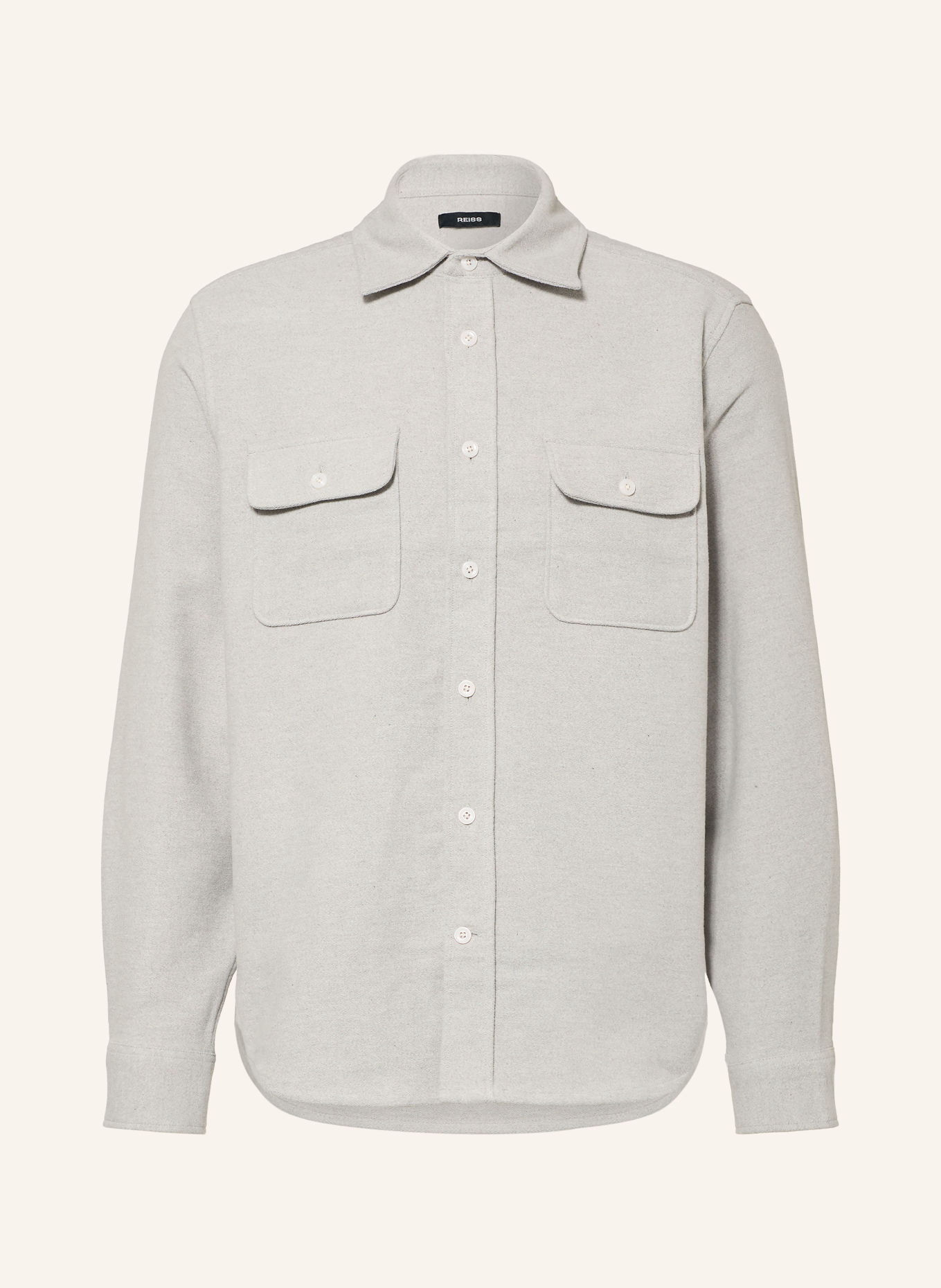 REISS Overshirt SANDS: GRAU