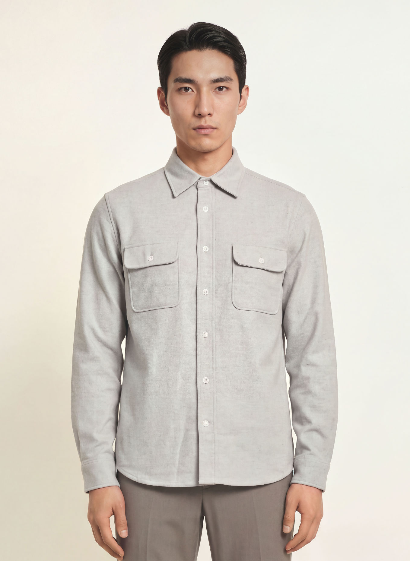 REISS Overshirt SANDS: GRAU