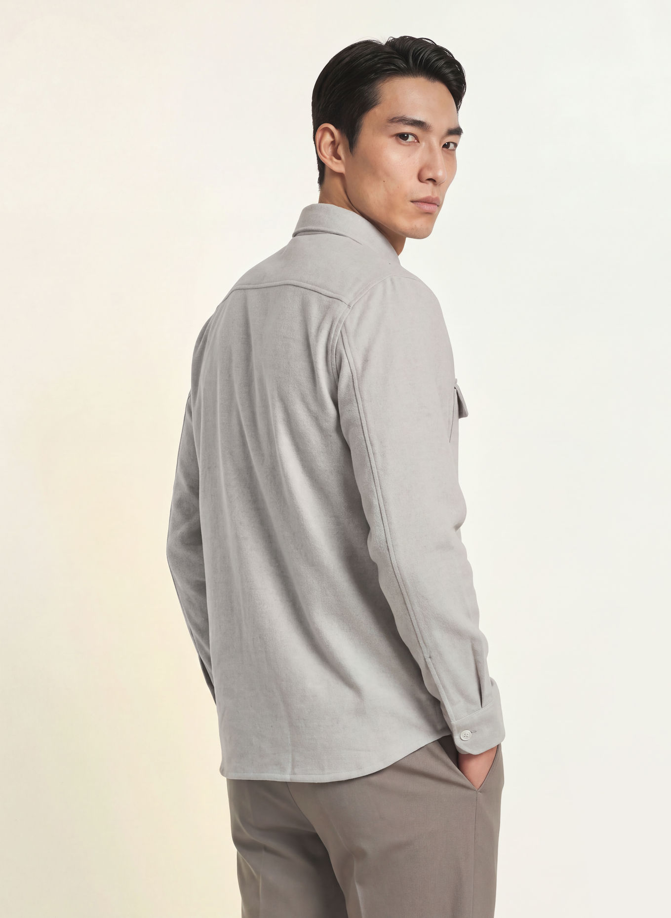 REISS Overshirt SANDS: GRAU
