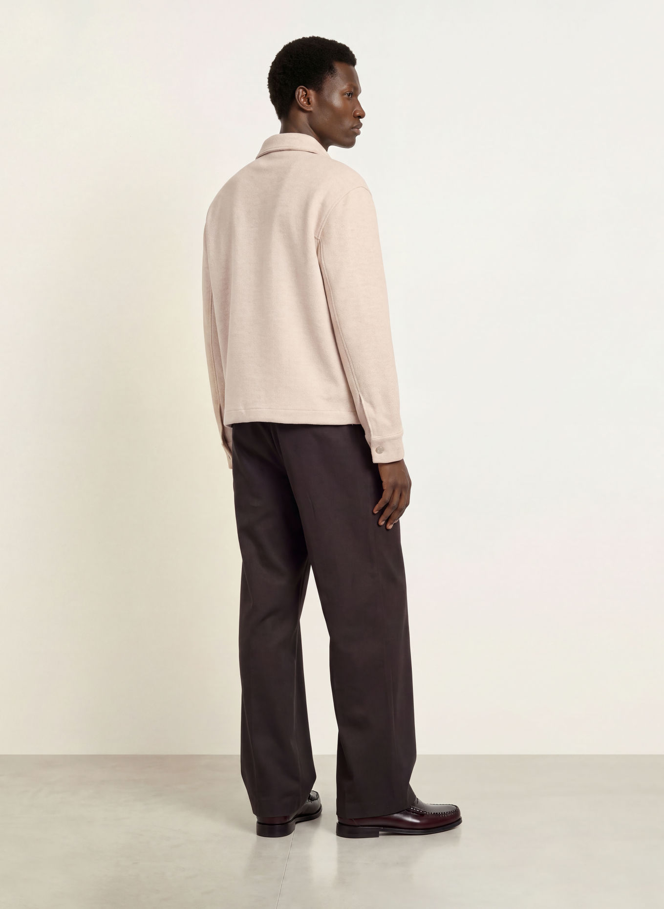 REISS Sweat-Poloshirt GRAY: HELLGRAU