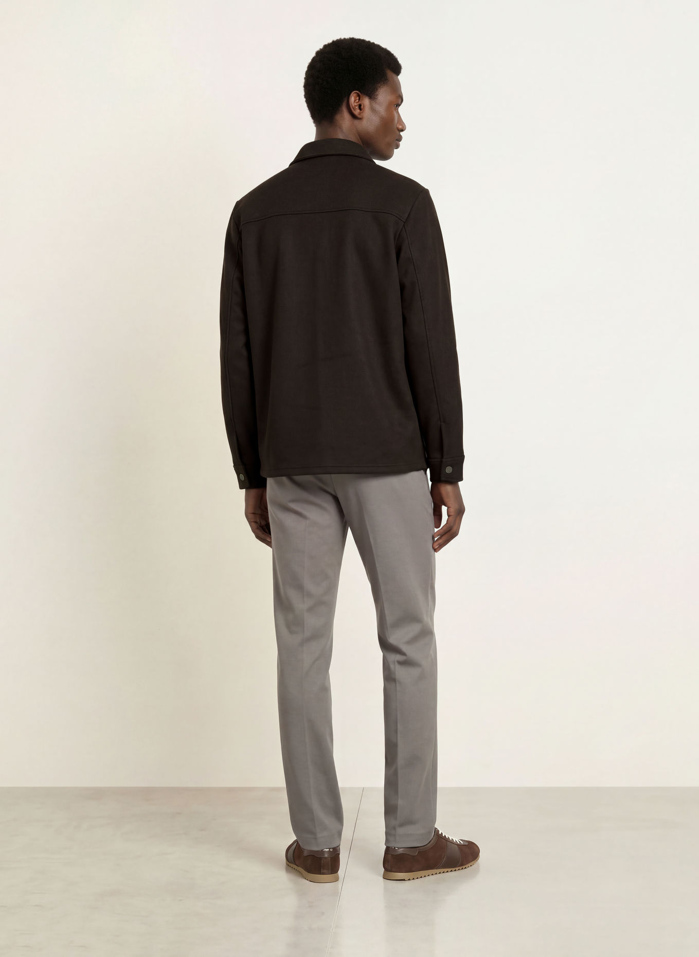 REISS Overshirt STELLAN: DUNKELBRAUN