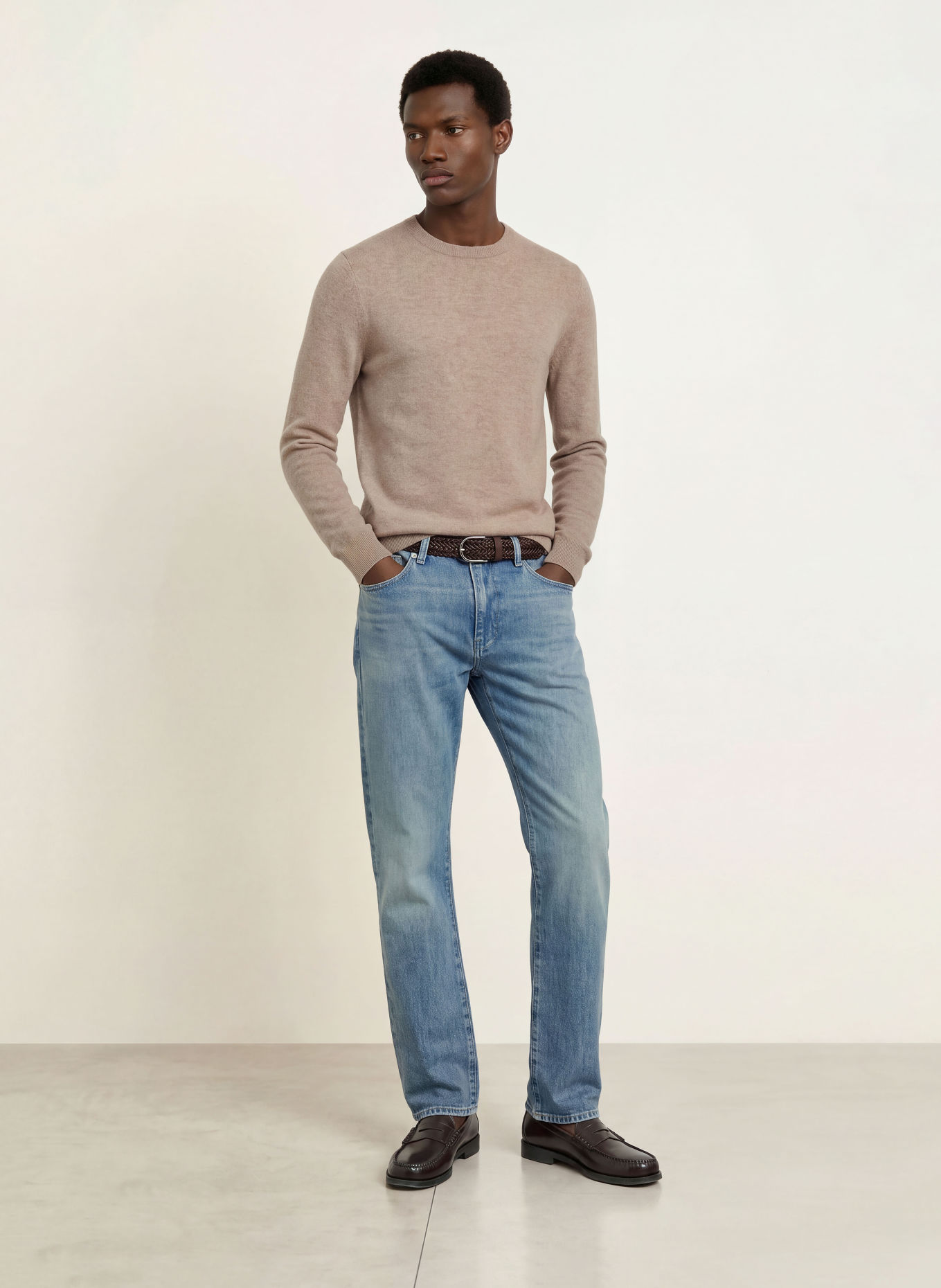 REISS Cashmere-Pullover MONARCH: TAUPE