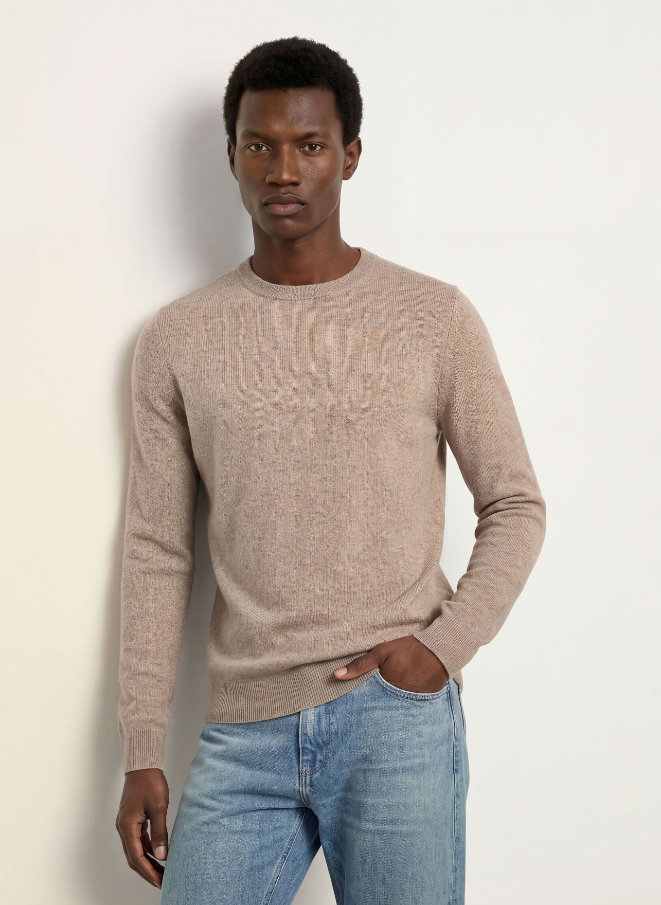 REISS Cashmere-Pullover MONARCH: TAUPE