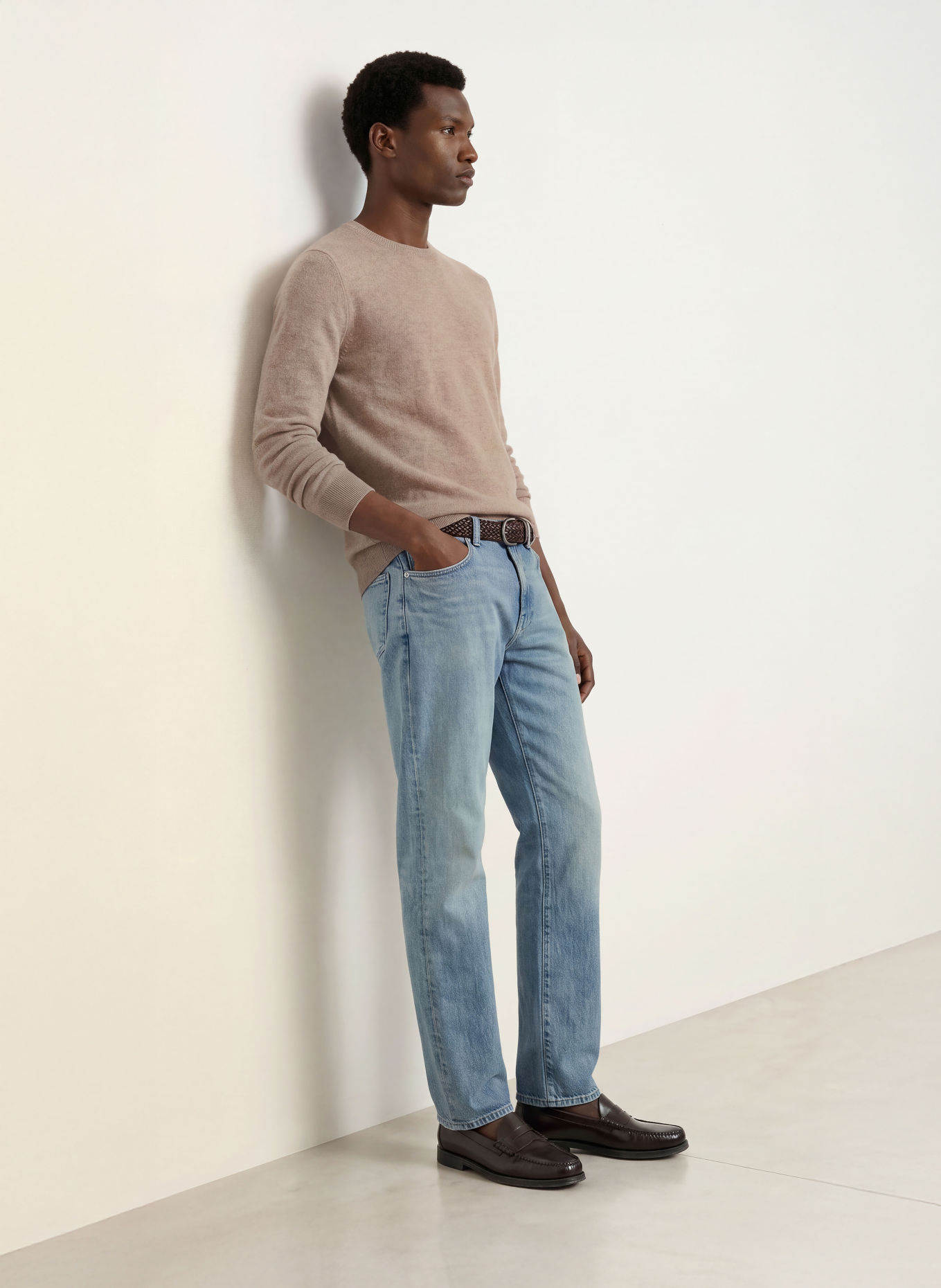 REISS Cashmere-Pullover MONARCH: TAUPE