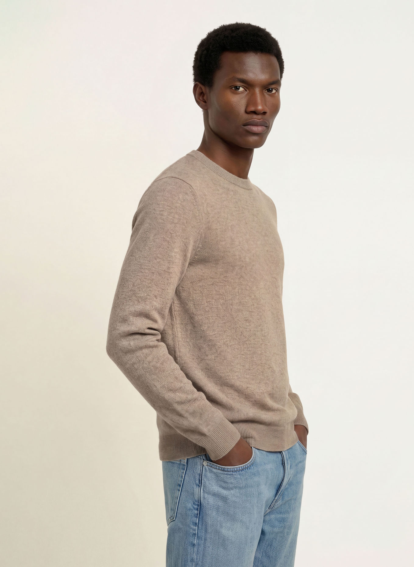 REISS Cashmere-Pullover MONARCH: TAUPE