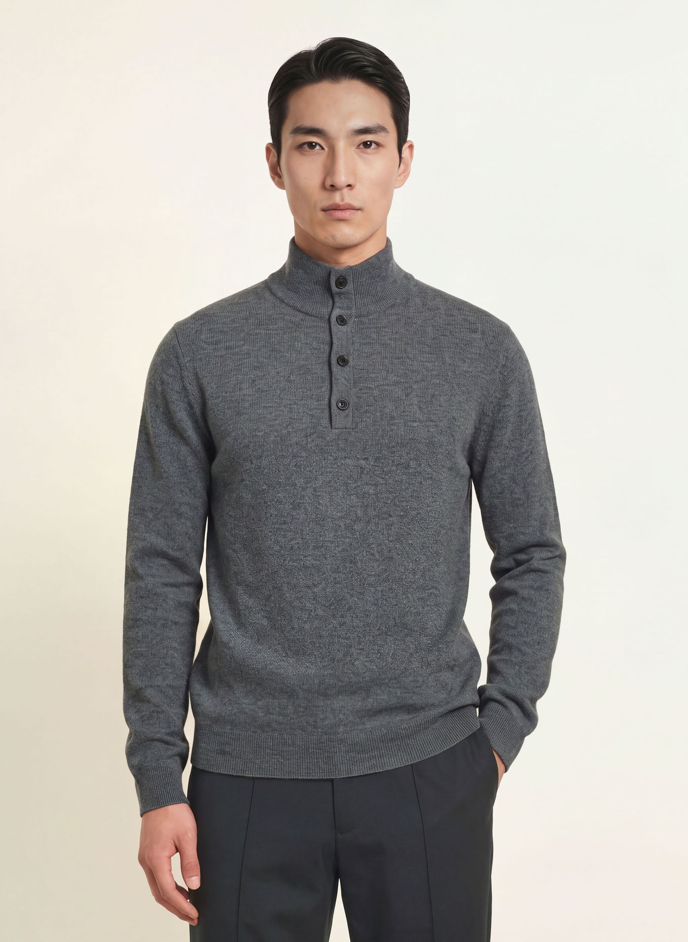 REISS Cashmere-Troyer PRINCE: GRAU