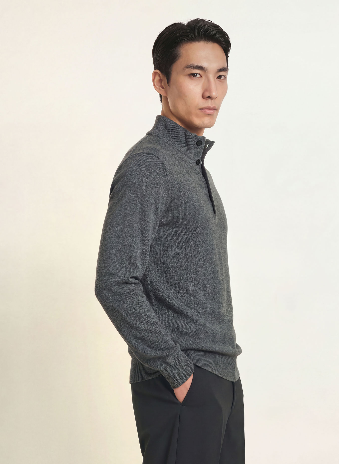 REISS Cashmere-Troyer PRINCE: GRAU
