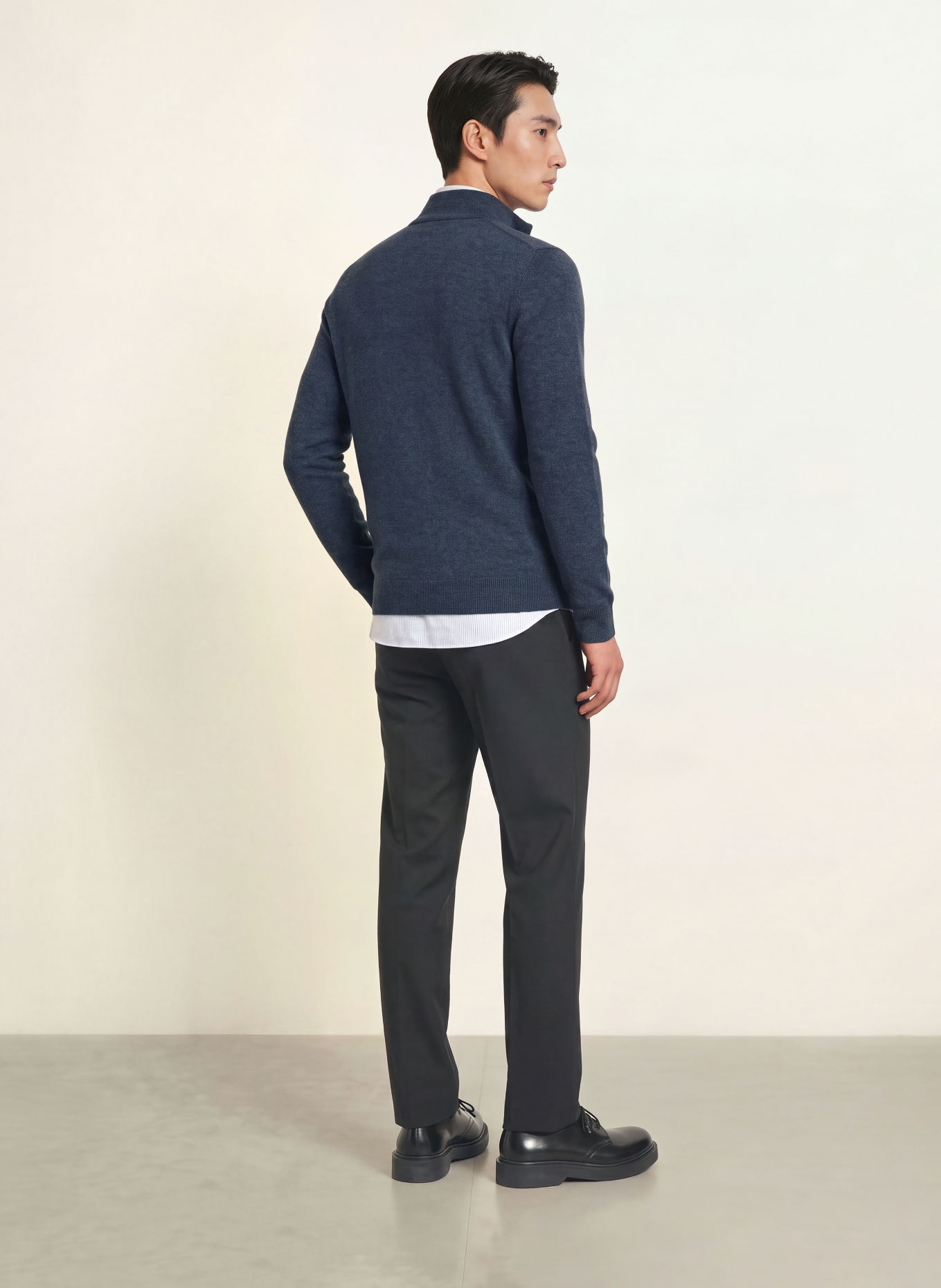 REISS Cashmere-Troyer ROYAL: DUNKELBLAU