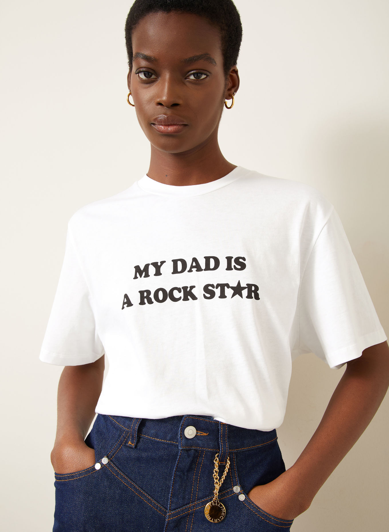 STELLA McCARTNEY T-shirt MY DAD IS A ROCKSTAR: WIT