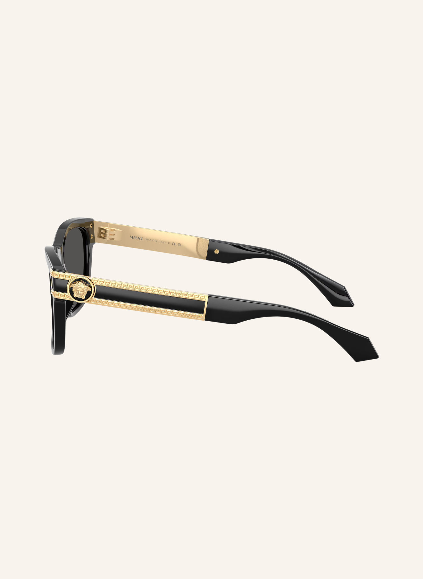 VERSACE Lunettes de soleil VE4527U: NOIR / GRIS FONCÉ