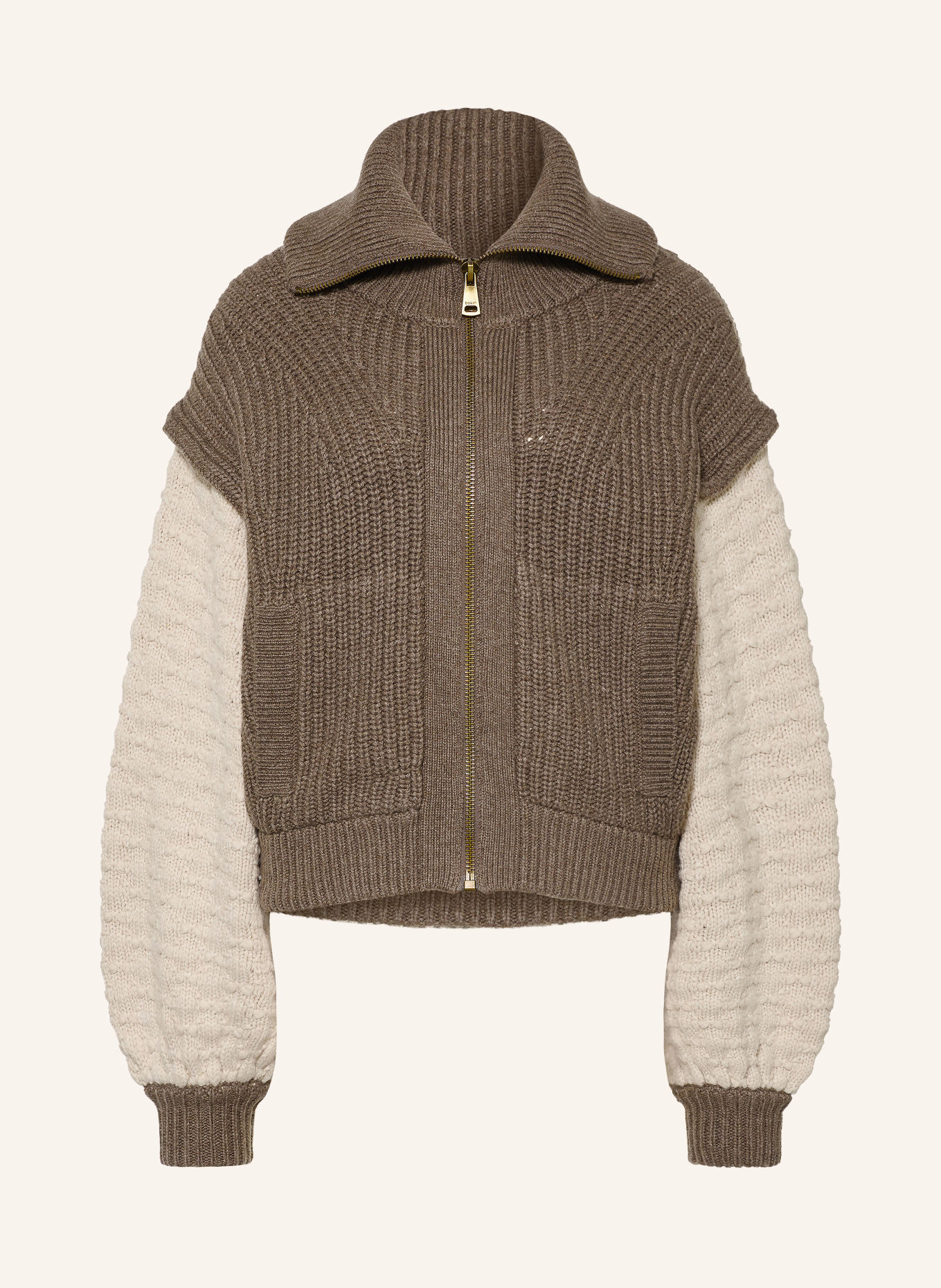 ba&sh Cardigan ESSEN: MØRKEBRUN / CREME