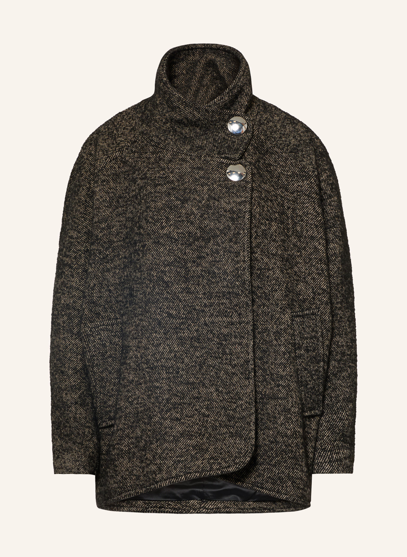 ba&sh Jacke NAOMI: SCHWARZ / BEIGE