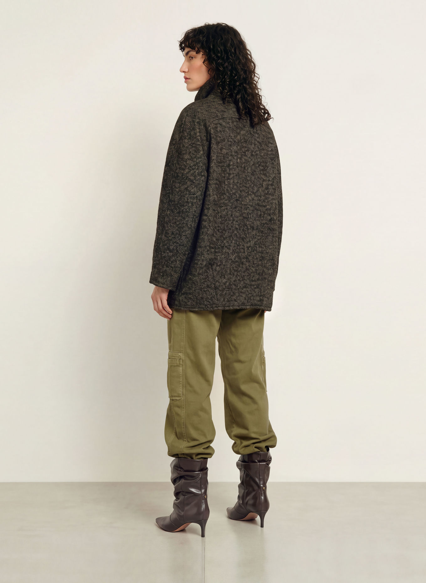 ba&sh Jacke NAOMI: SCHWARZ / BEIGE
