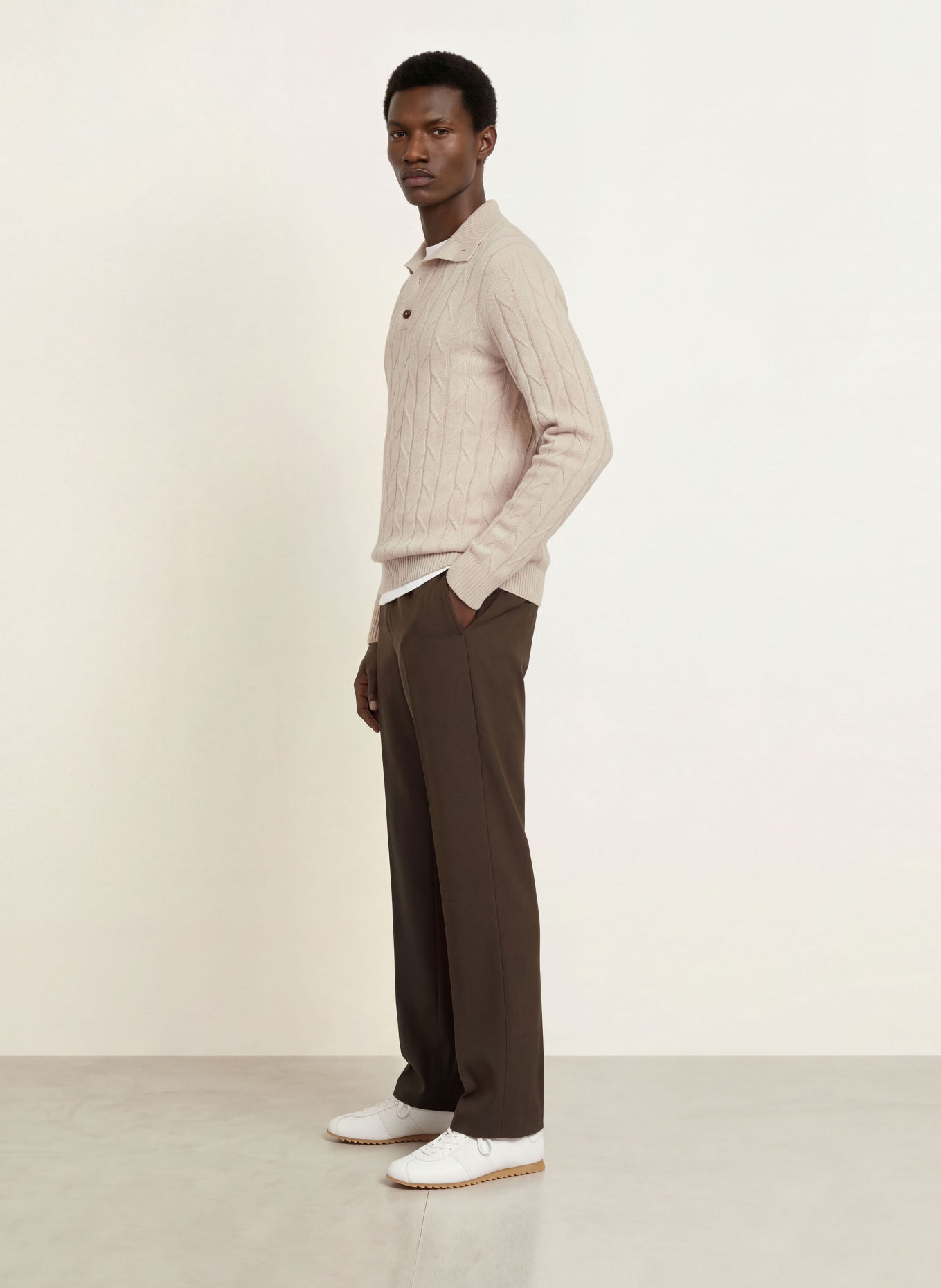 REISS Troyer LITTLETON: BEIGE