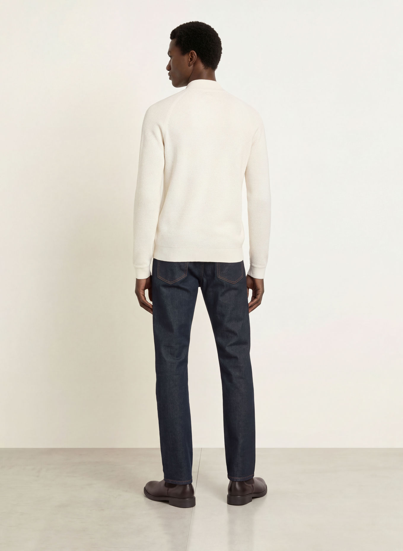 REISS Cashmere-Troyer TRISTAN: WEISS