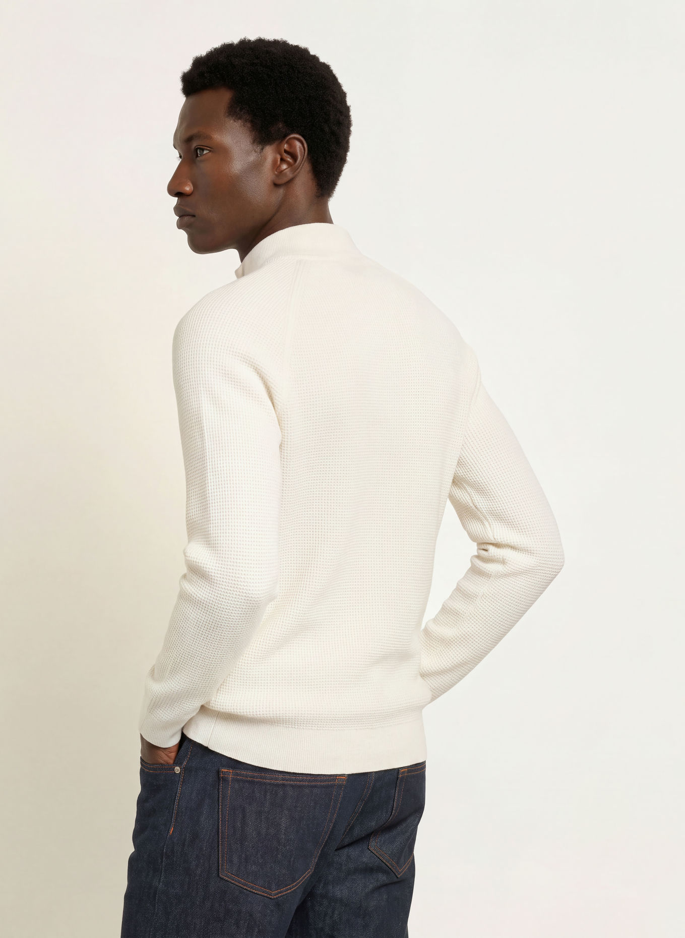 REISS Cashmere-Troyer TRISTAN: WEISS