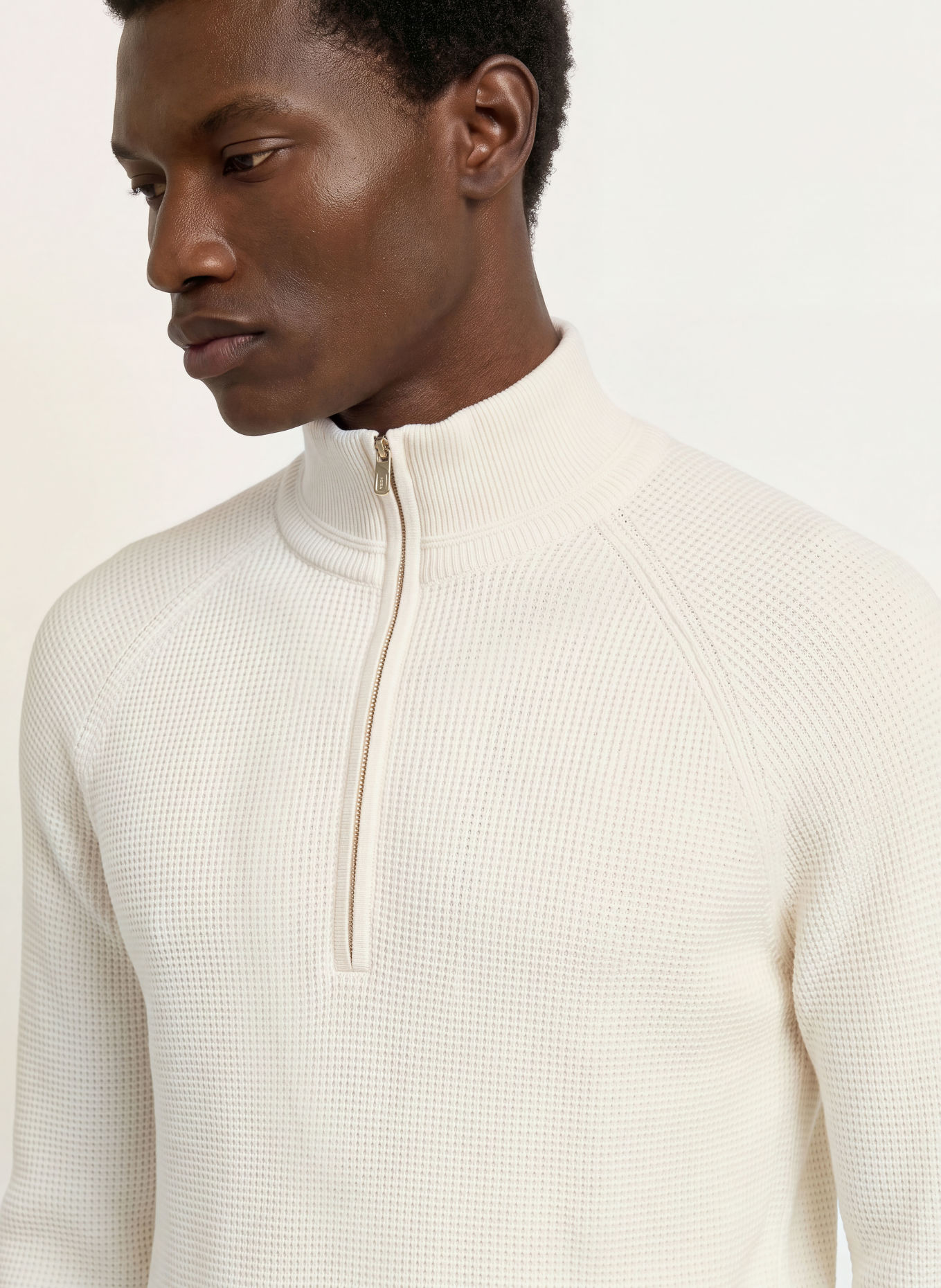 REISS Cashmere-Troyer TRISTAN: WEISS