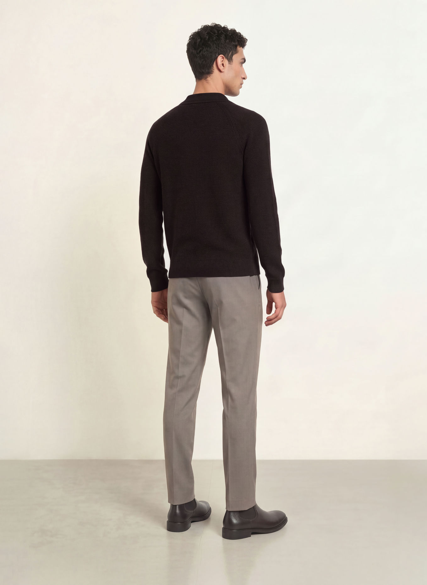REISS SPENCE Sweater: DARK BROWN