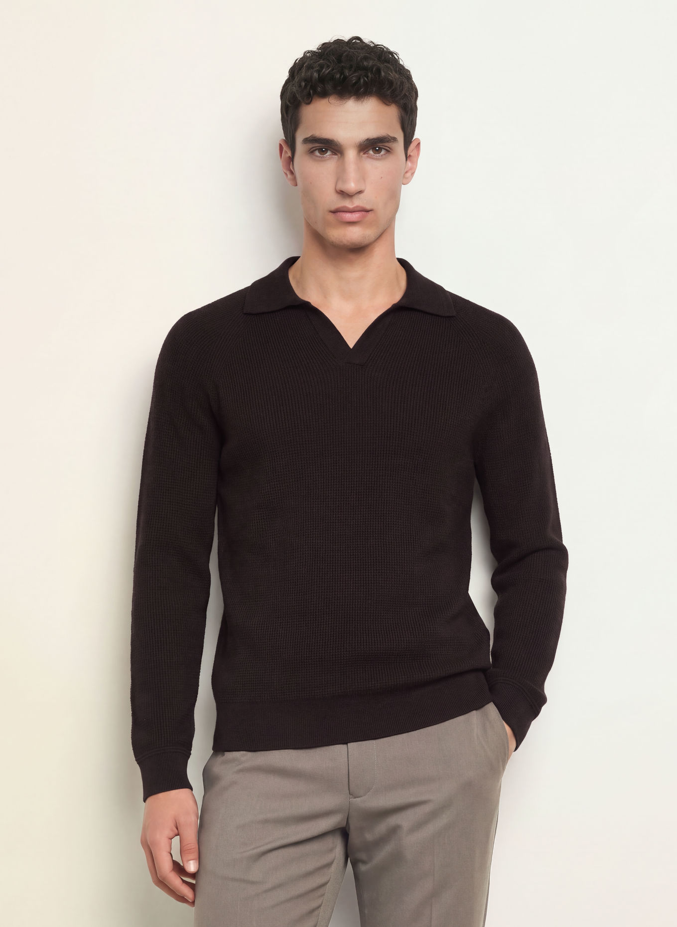 REISS SPENCE Sweater: DARK BROWN