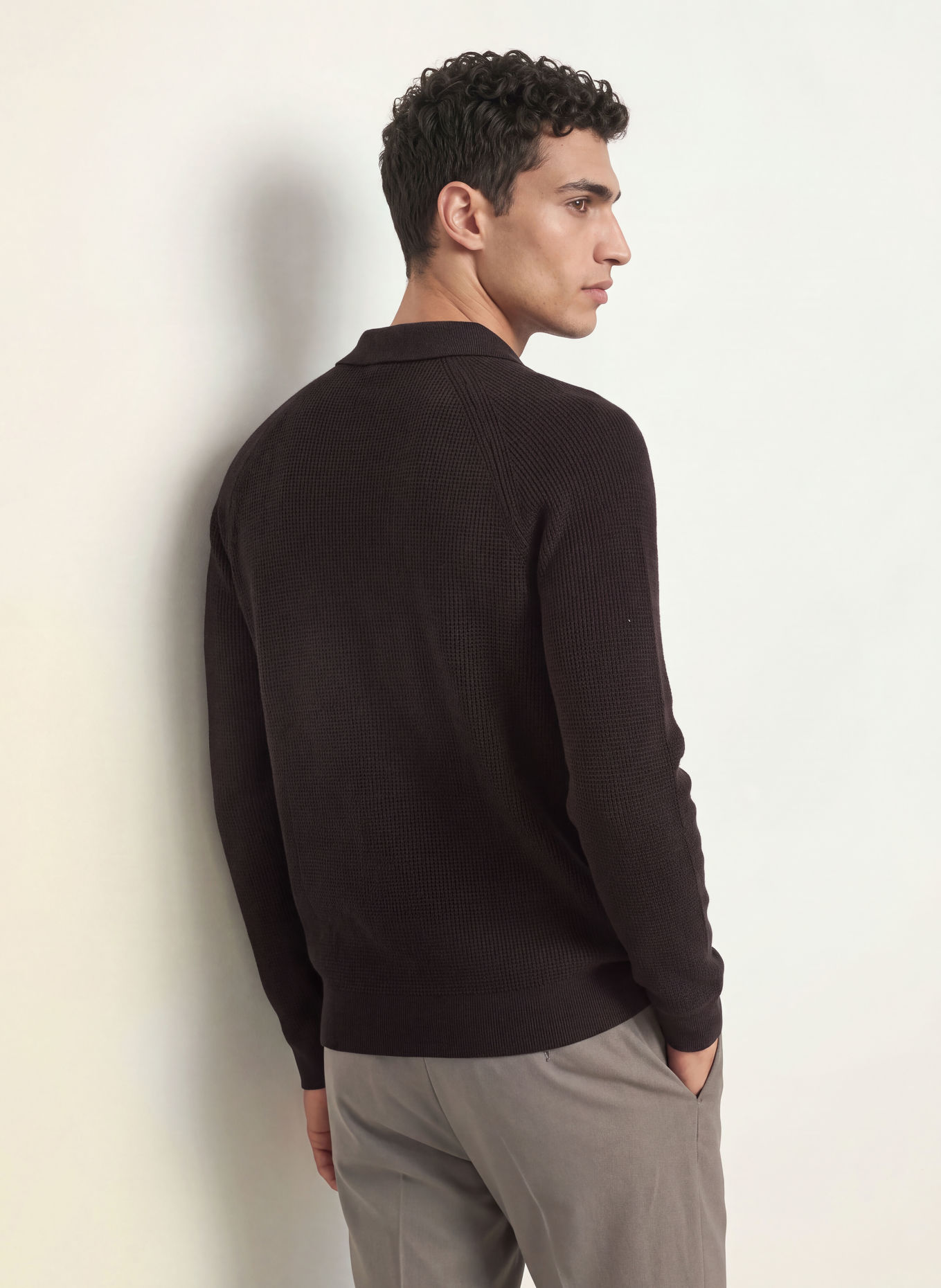 REISS SPENCE Sweater: DARK BROWN