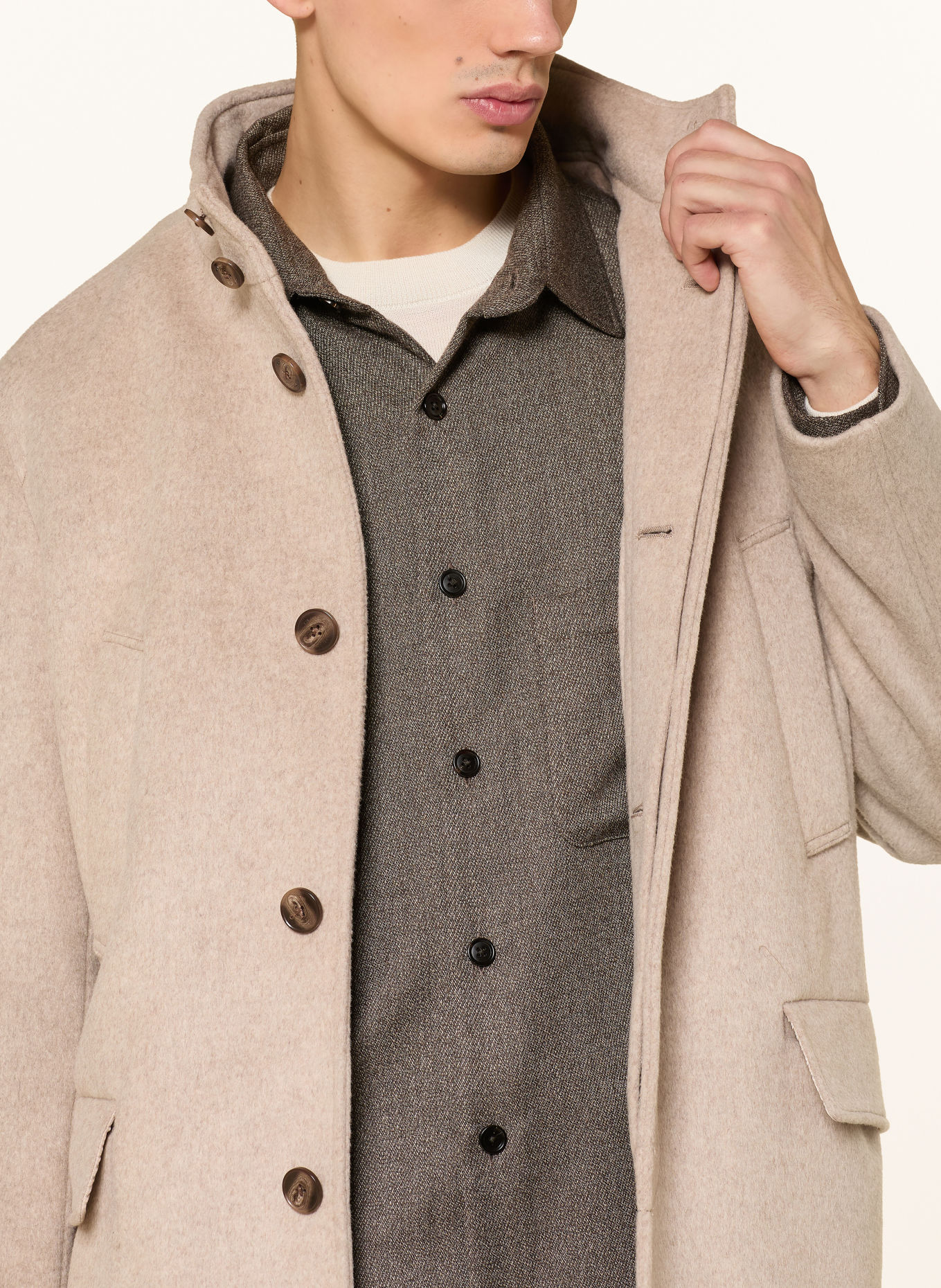 REISS Cabanmantel FOSSIL: LICHTBRUIN