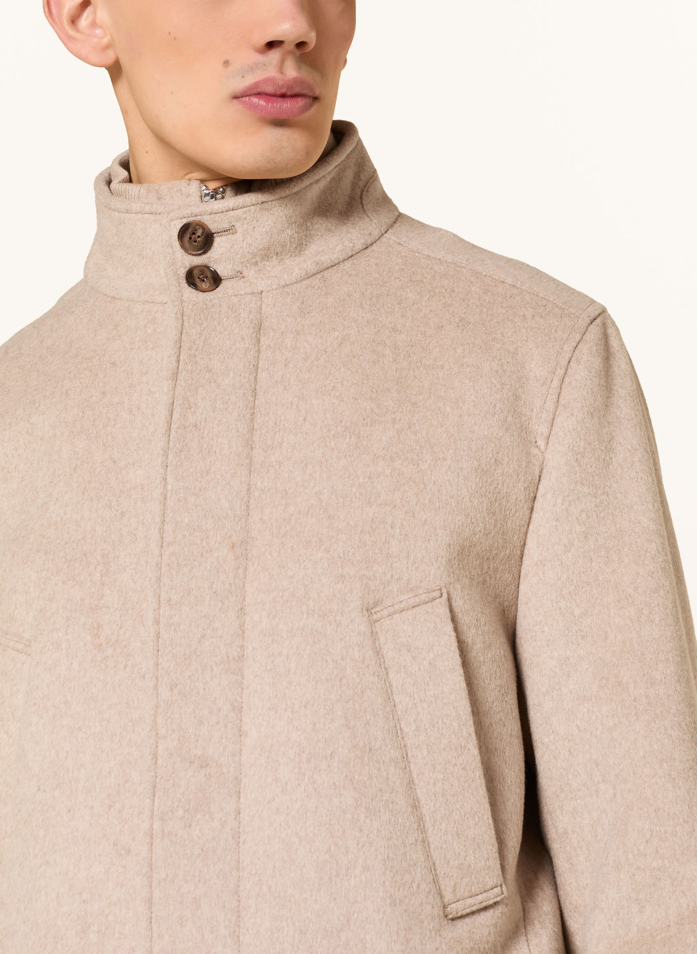 REISS Cabanmantel FOSSIL: LICHTBRUIN