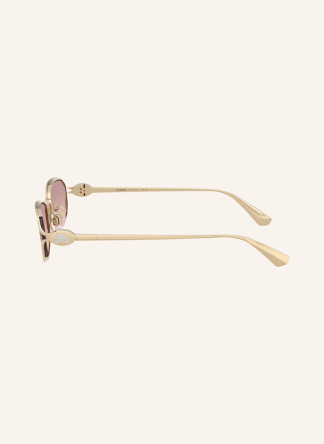 BURBERRY Sonnenbrille BE3177: LIGHT GOLD/ BROWN GRADIENT