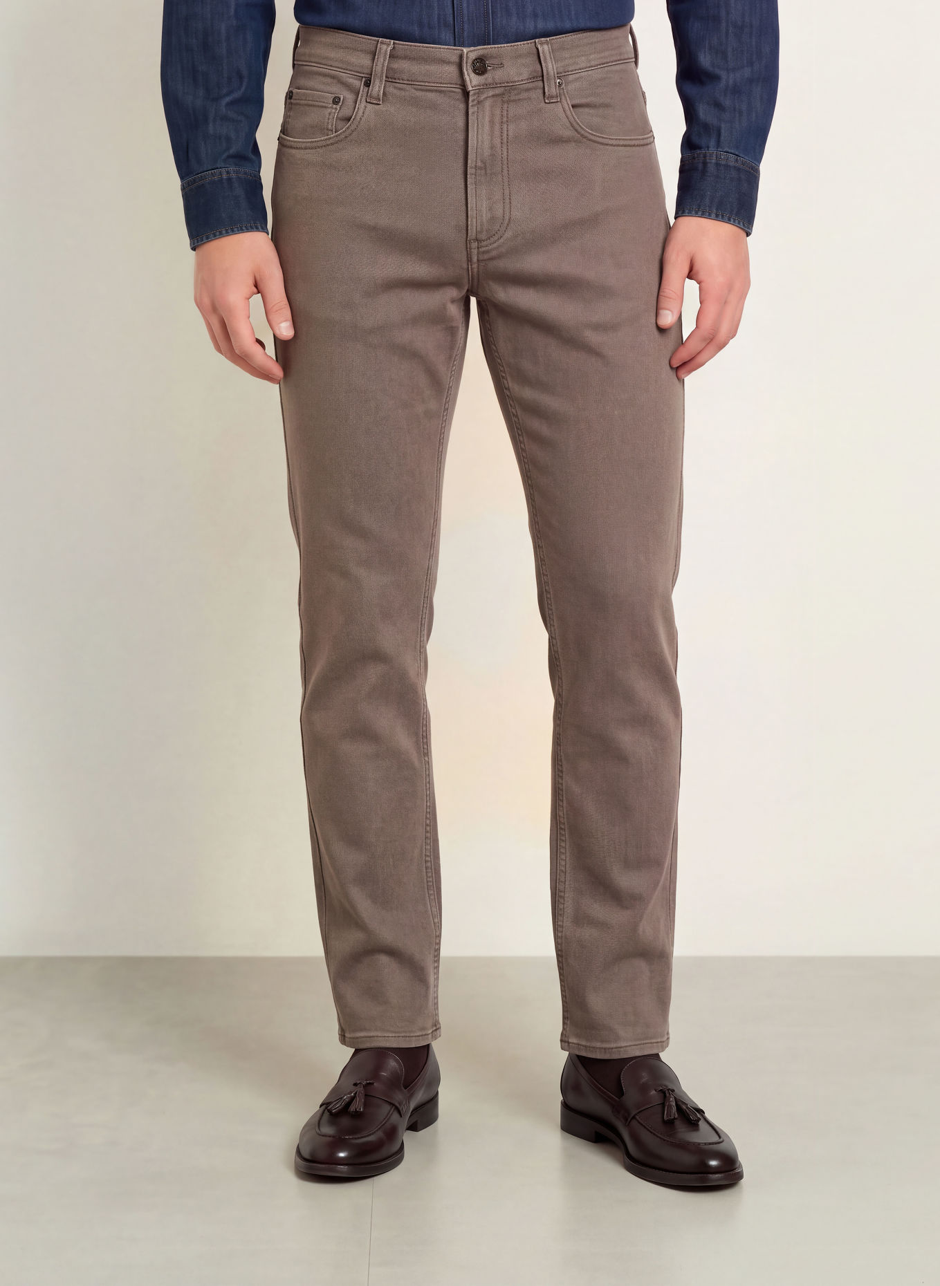 FAHERTY Hose TERRY Tailored Fit: DUNKELBRAUN