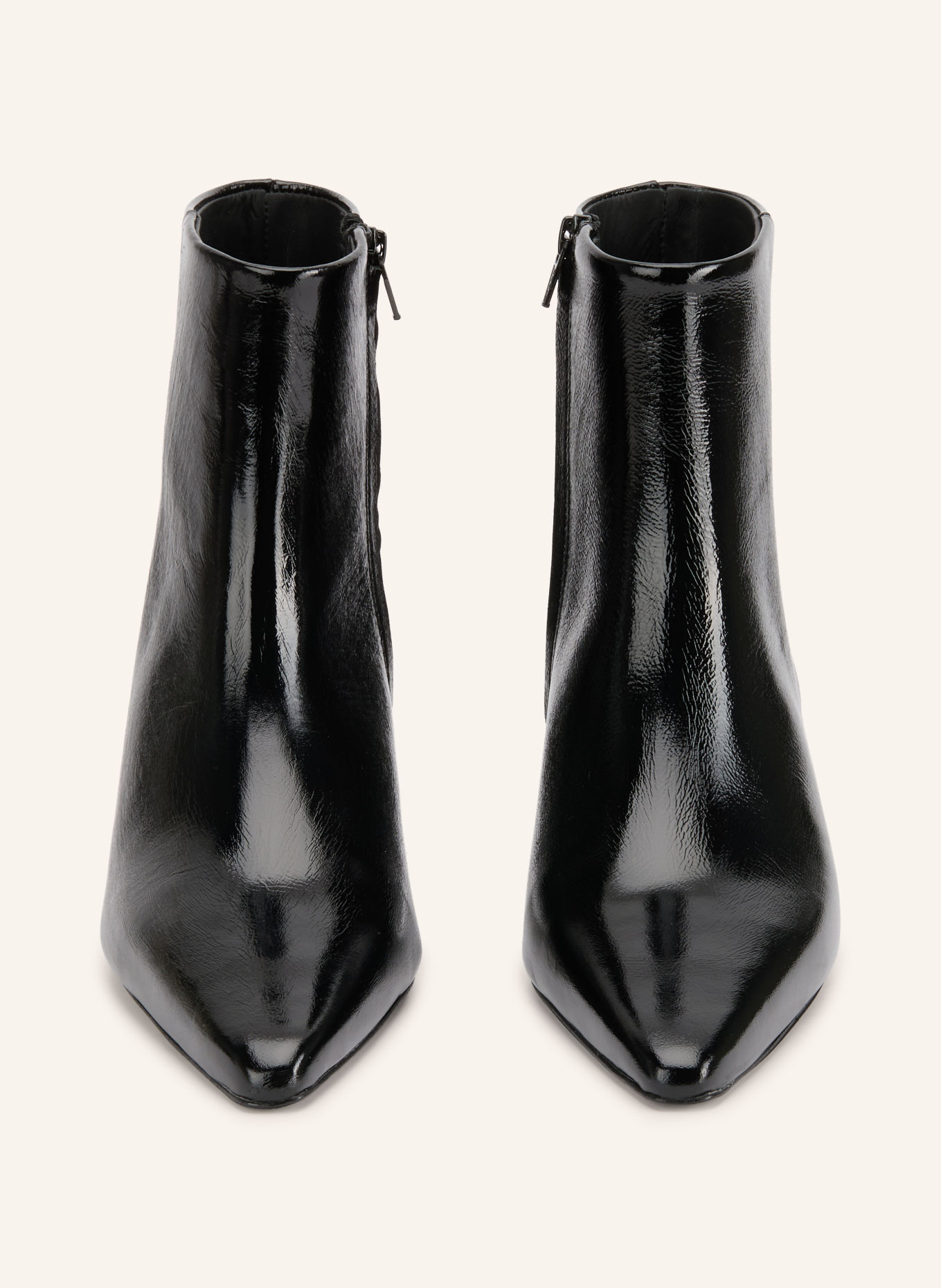 MRS & HUGS Bottines en cuir verni: NOIR