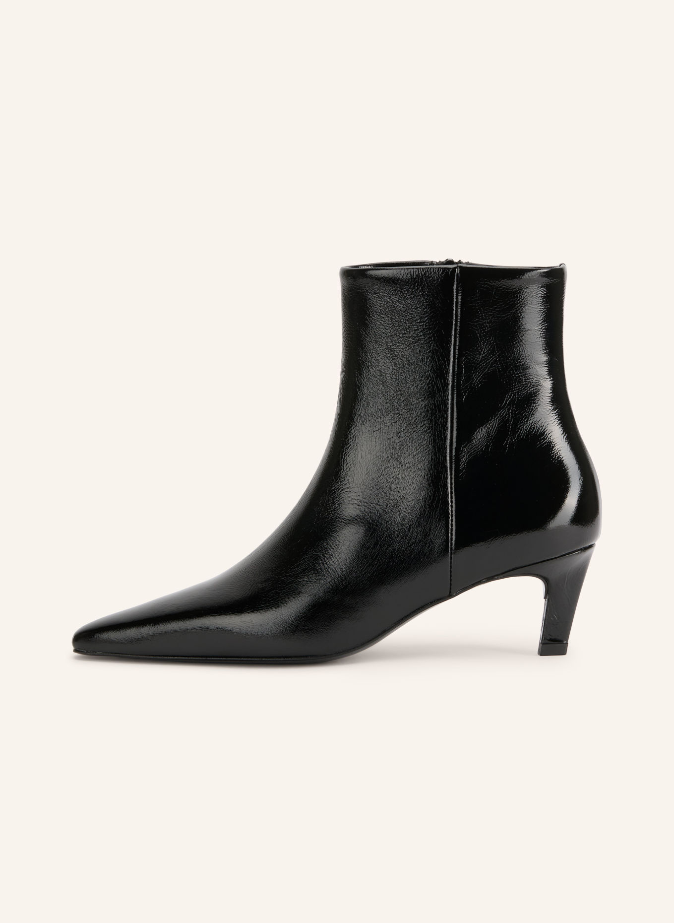 MRS & HUGS Bottines en cuir verni: NOIR