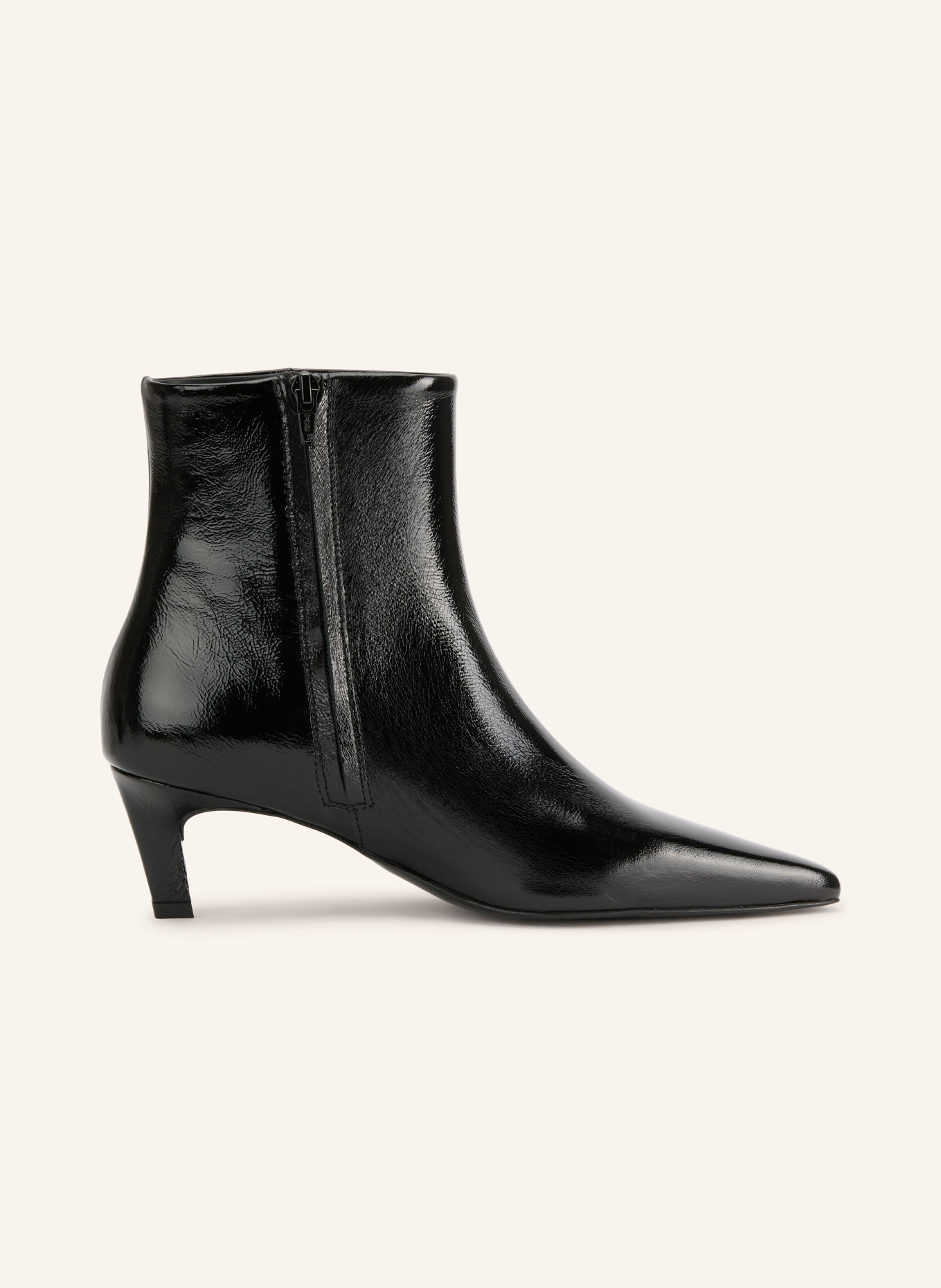 MRS & HUGS Bottines en cuir verni: NOIR