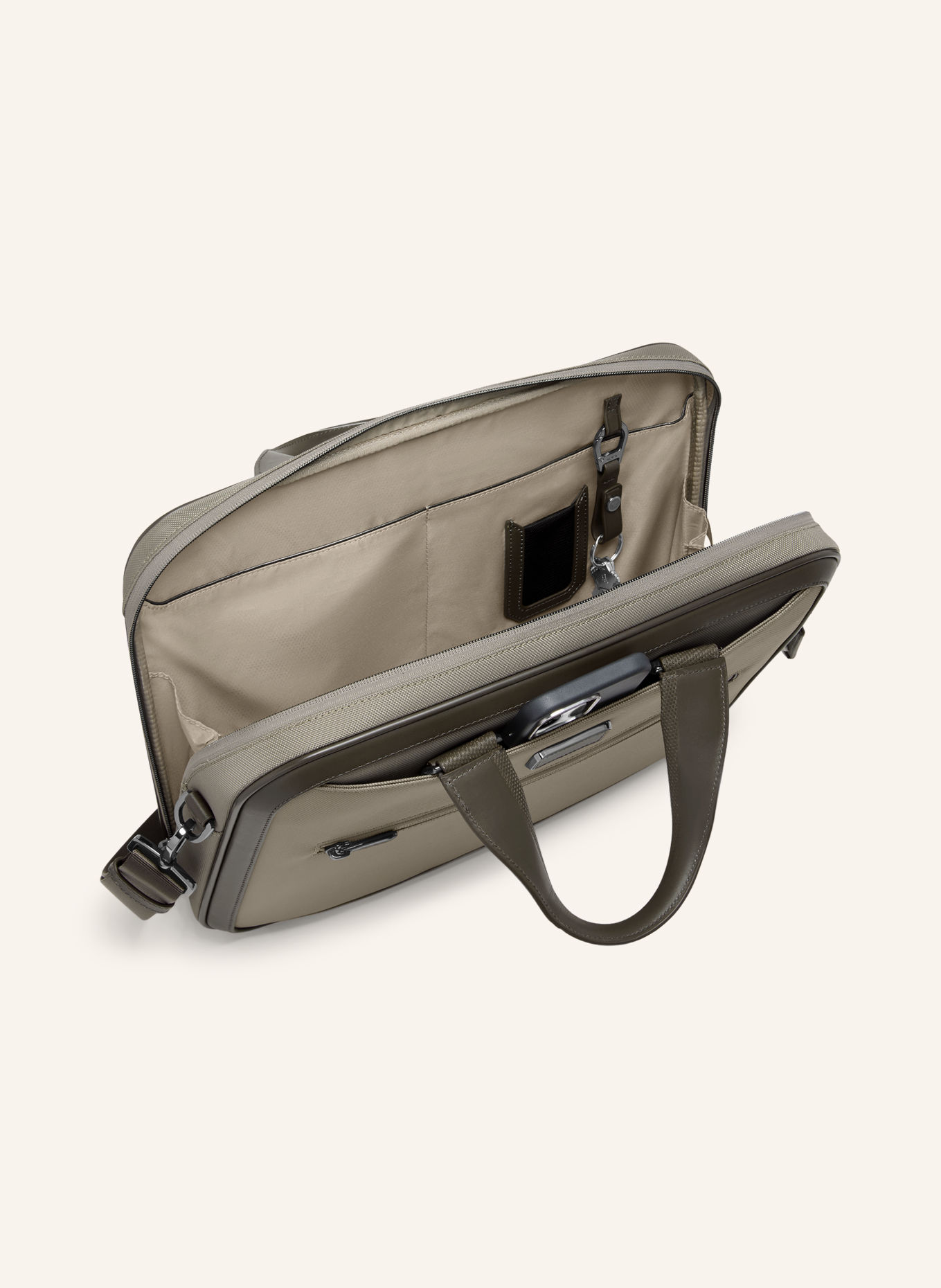 TUMI Sac pour ordinateur portable ARRIVÉ HANNOVER: TAUPE