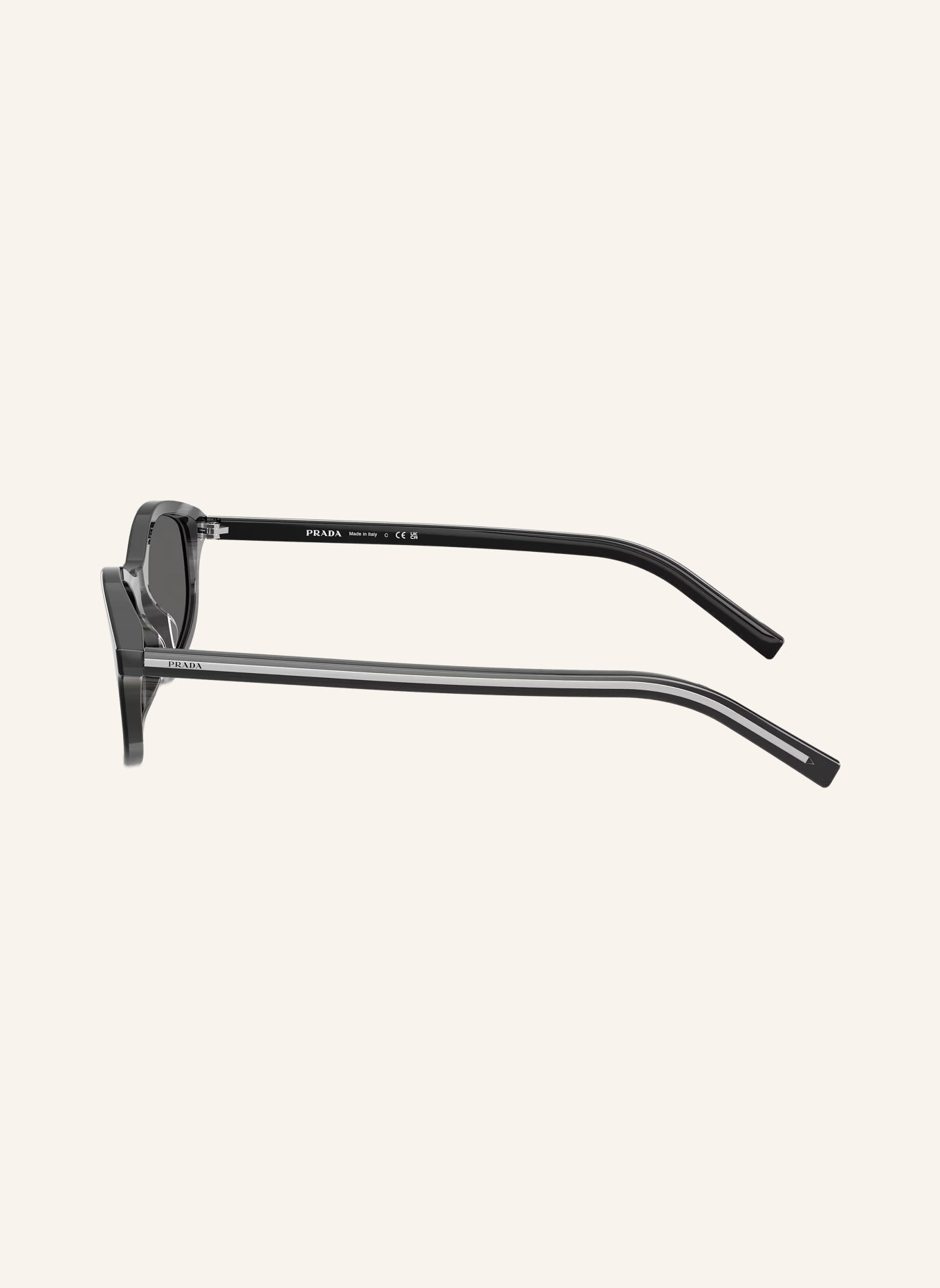 PRADA Sonnenbrille PR D17S: BLACK/BASALT HORN/ DARK GREY