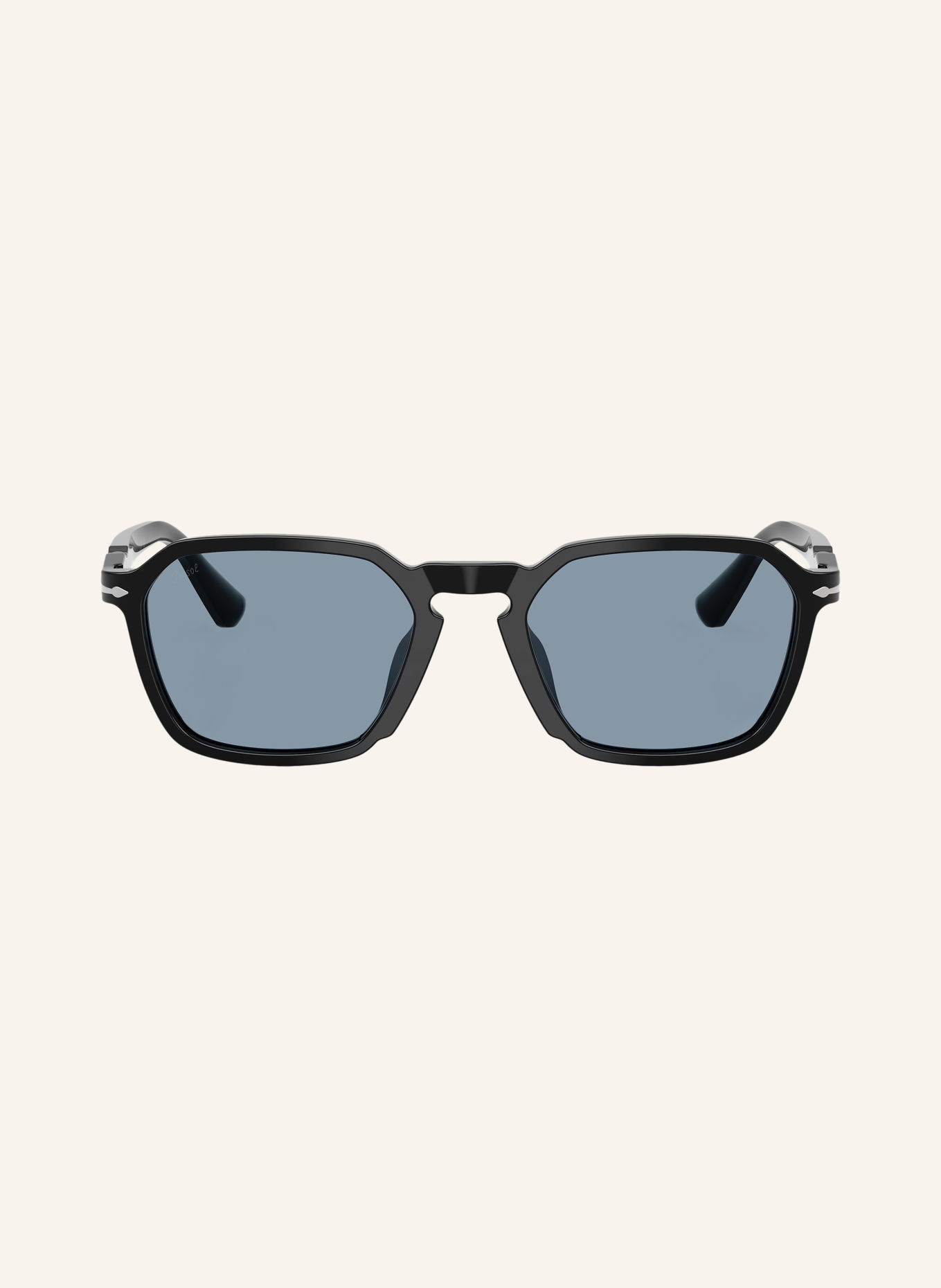 Persol Zonnebril PO3414S: ZWART/LICHTBLAUW